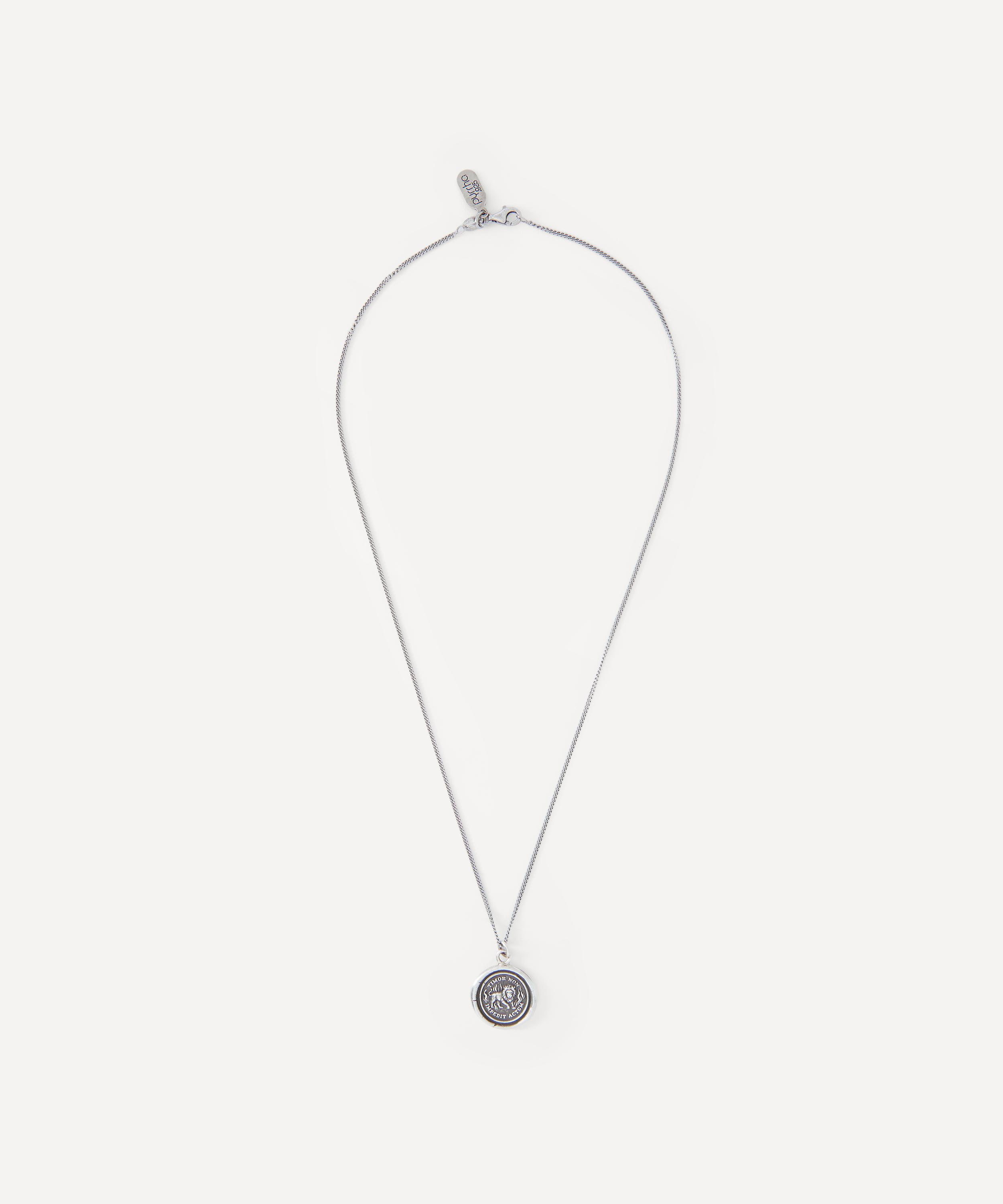 Pyrrha - Sterling Silver Feel the Fear Pendant Necklace image number 1