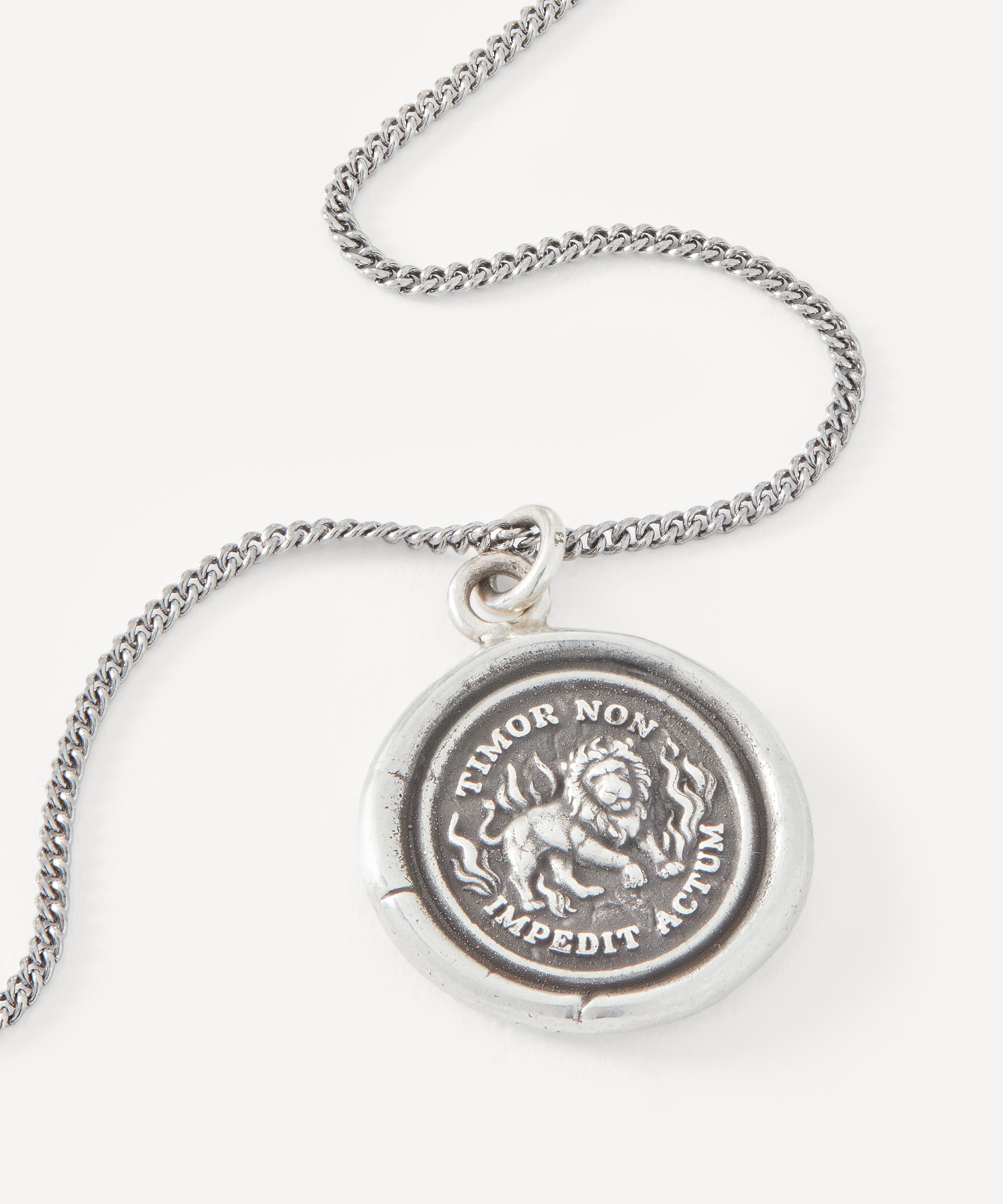 Pyrrha - Sterling Silver Feel the Fear Pendant Necklace image number 2