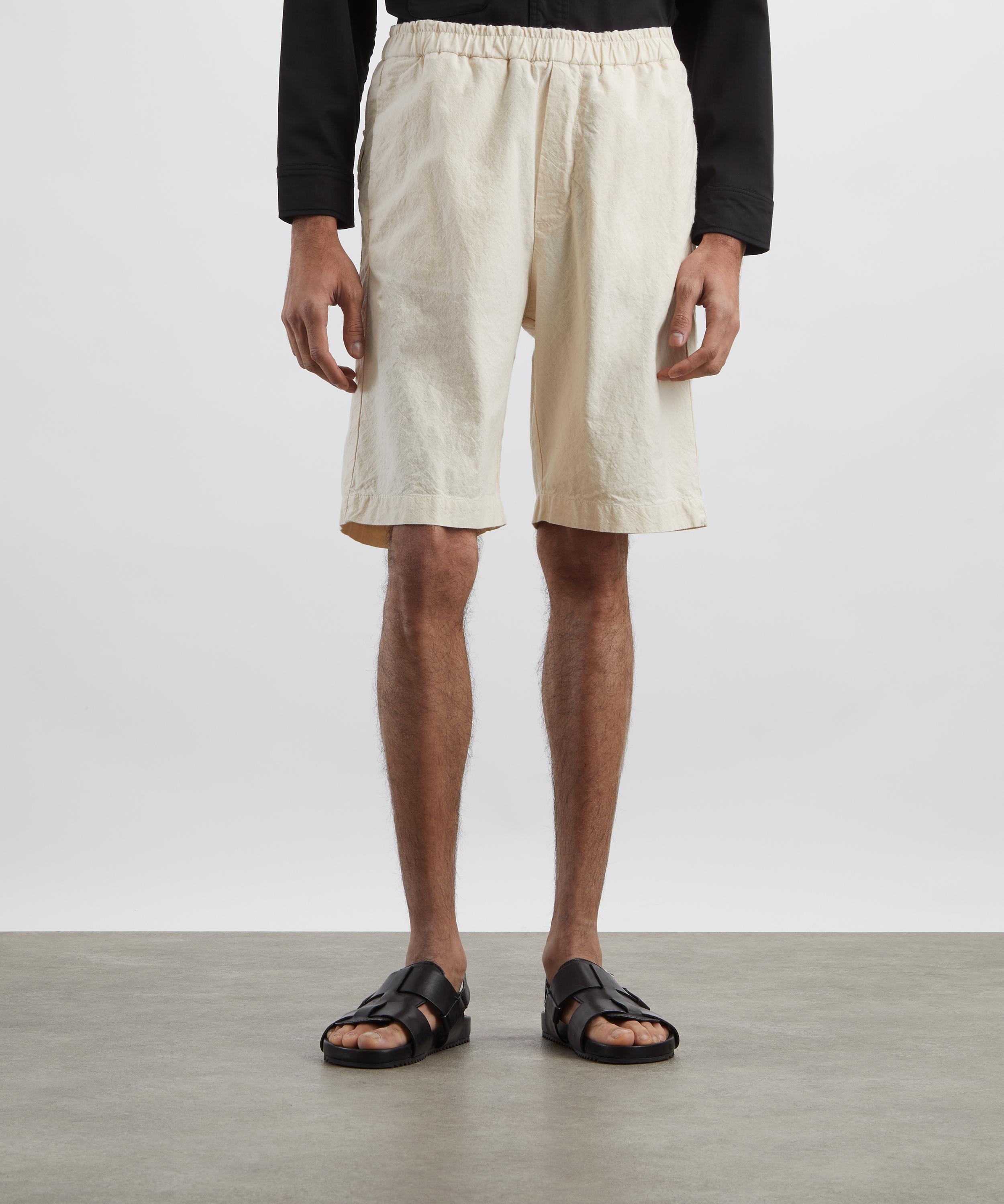 Barena - Ecru Canariol Cotton Shorts image number 2