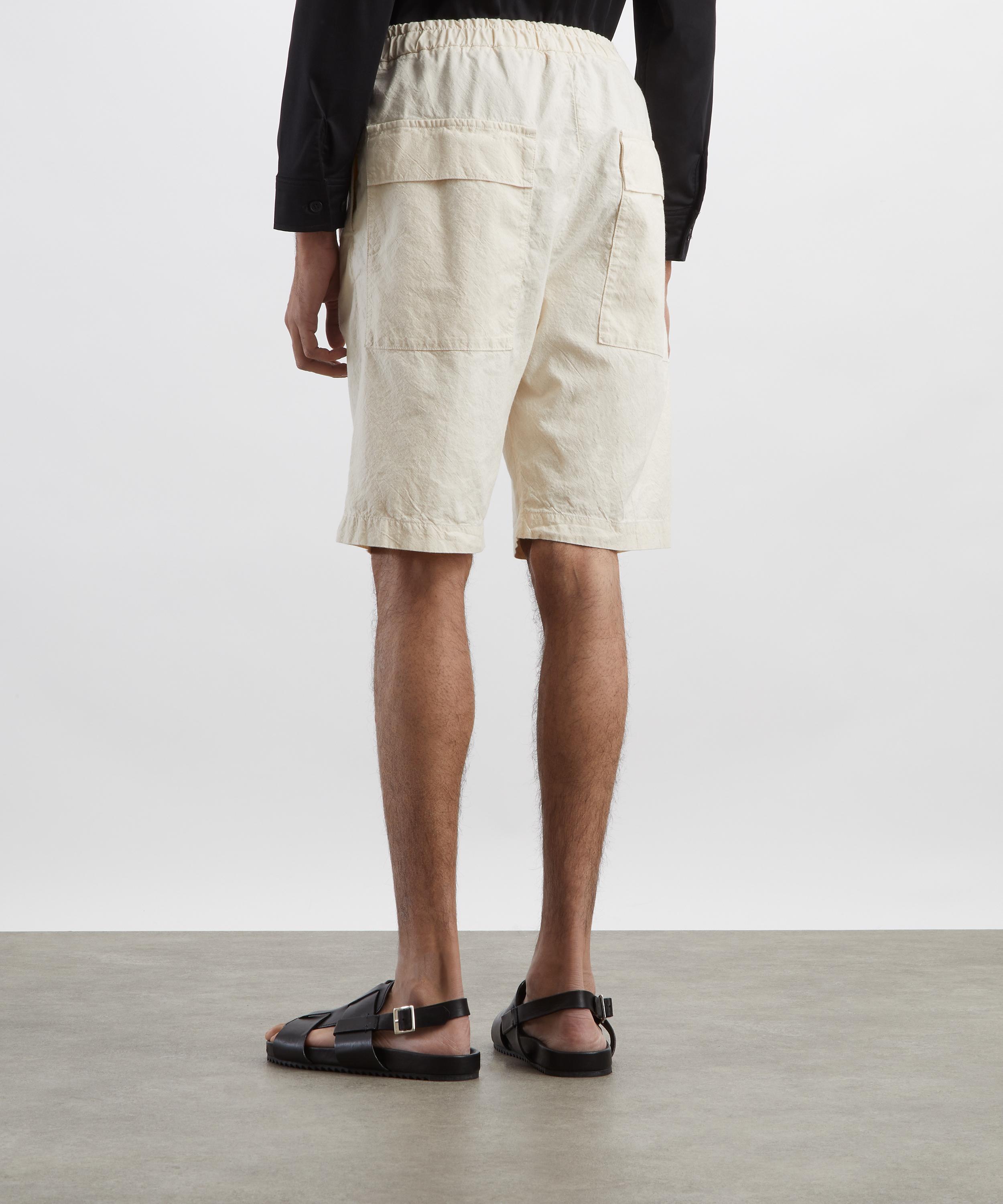 Barena - Ecru Canariol Cotton Shorts image number 3