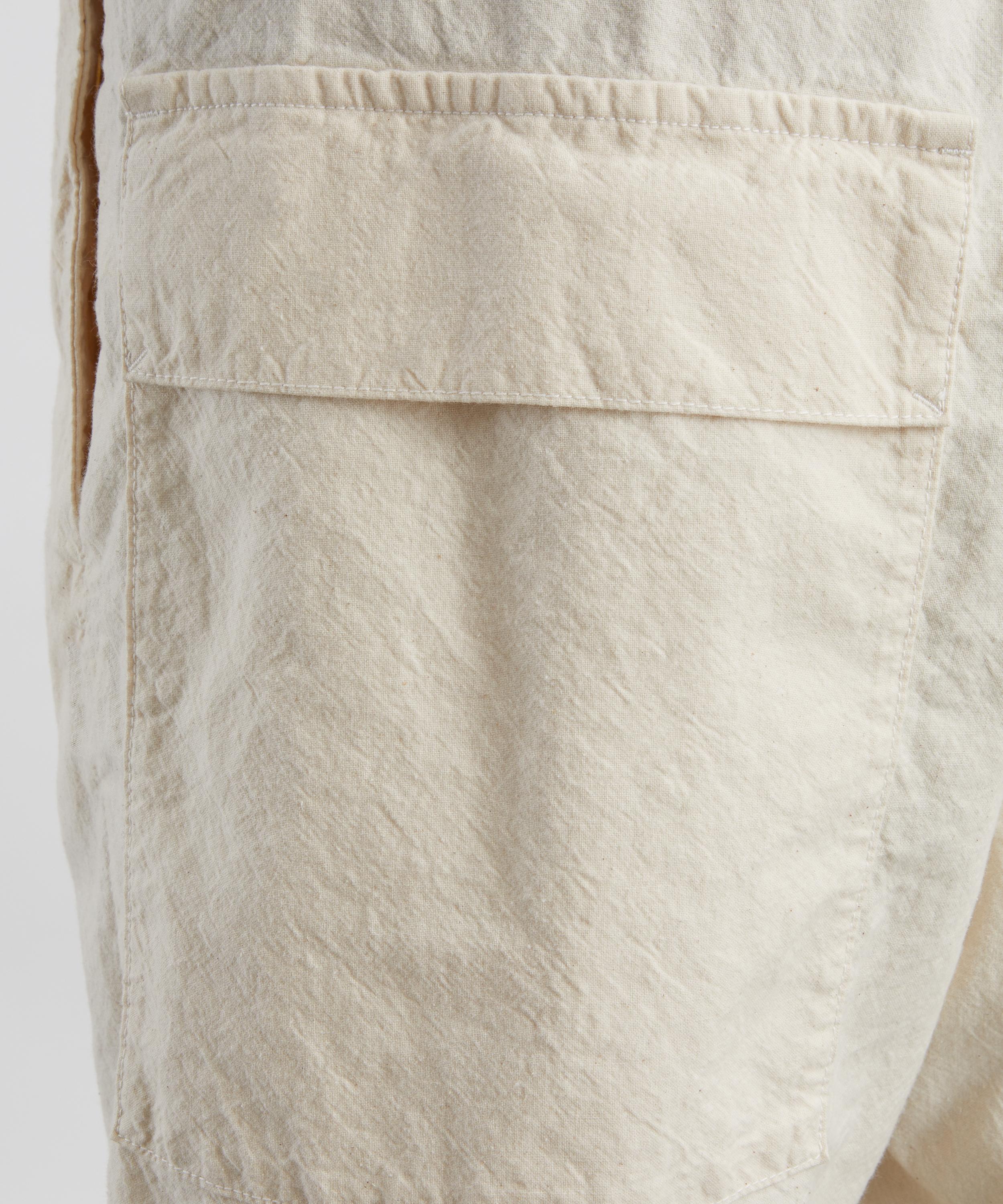 Barena - Ecru Canariol Cotton Shorts image number 4