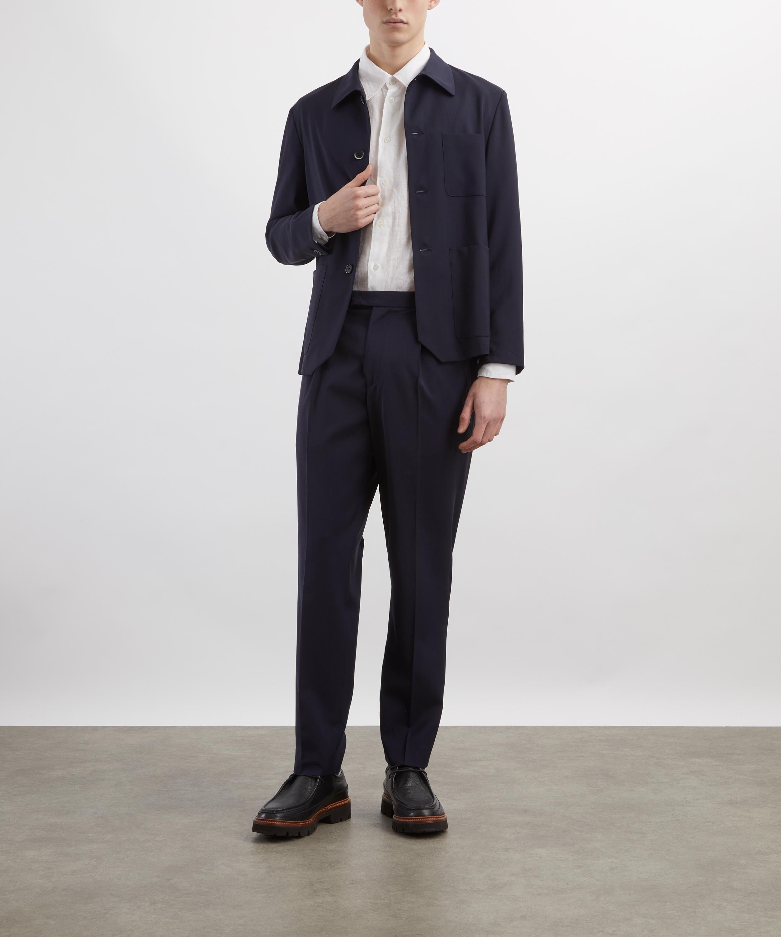 Barena - Navy Overshirt Visal image number 1