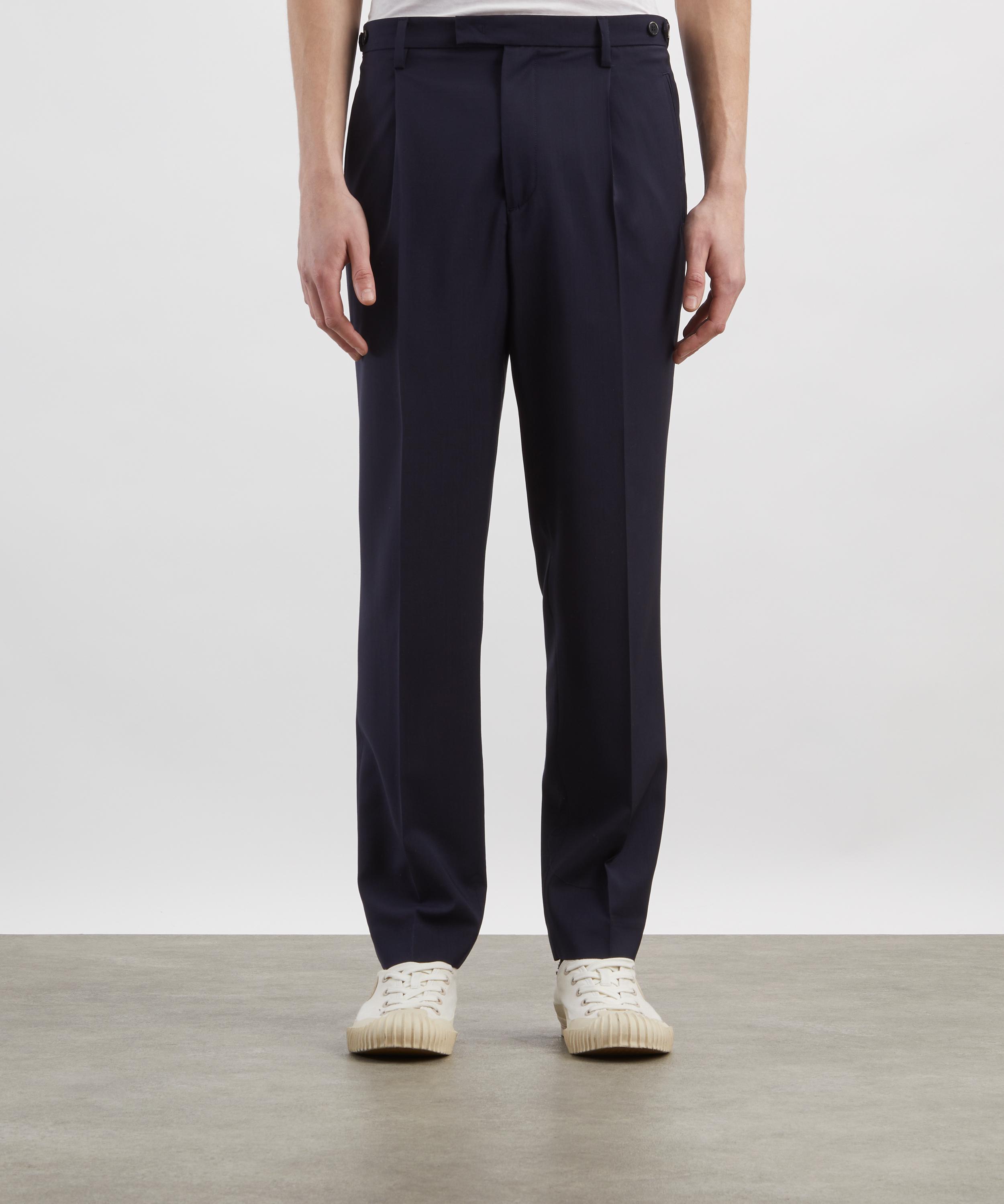 Barena - Navy Masco Tropical Wool Trousers image number 2