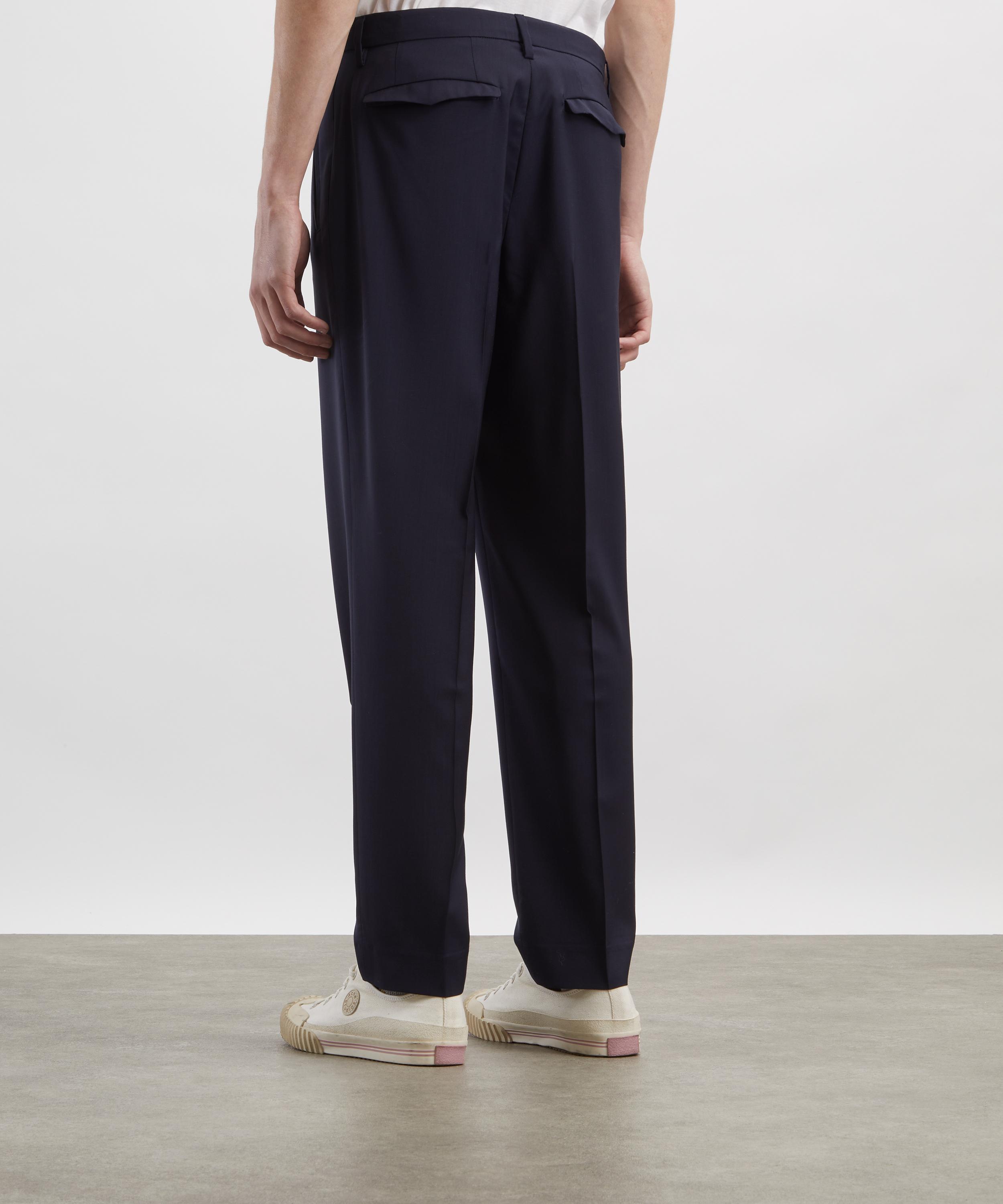 Barena - Navy Masco Tropical Wool Trousers image number 3