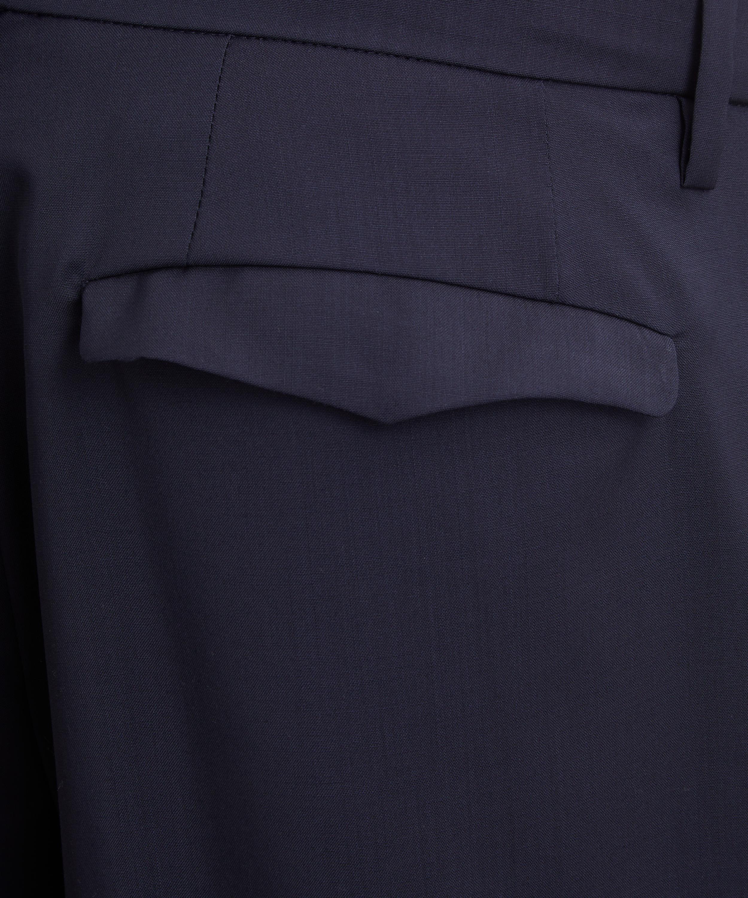 Barena - Navy Masco Tropical Wool Trousers image number 4