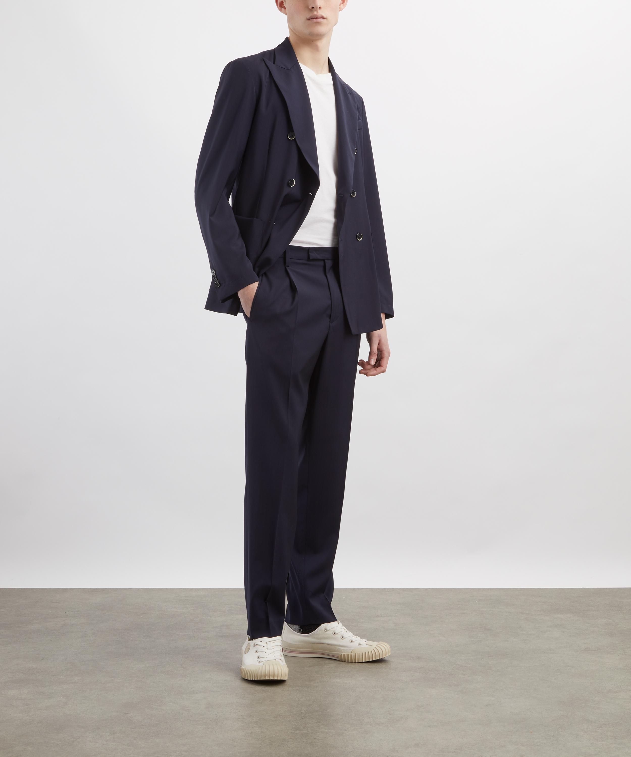 Barena - Navy Siroco Tropical Wool Jacket image number 1