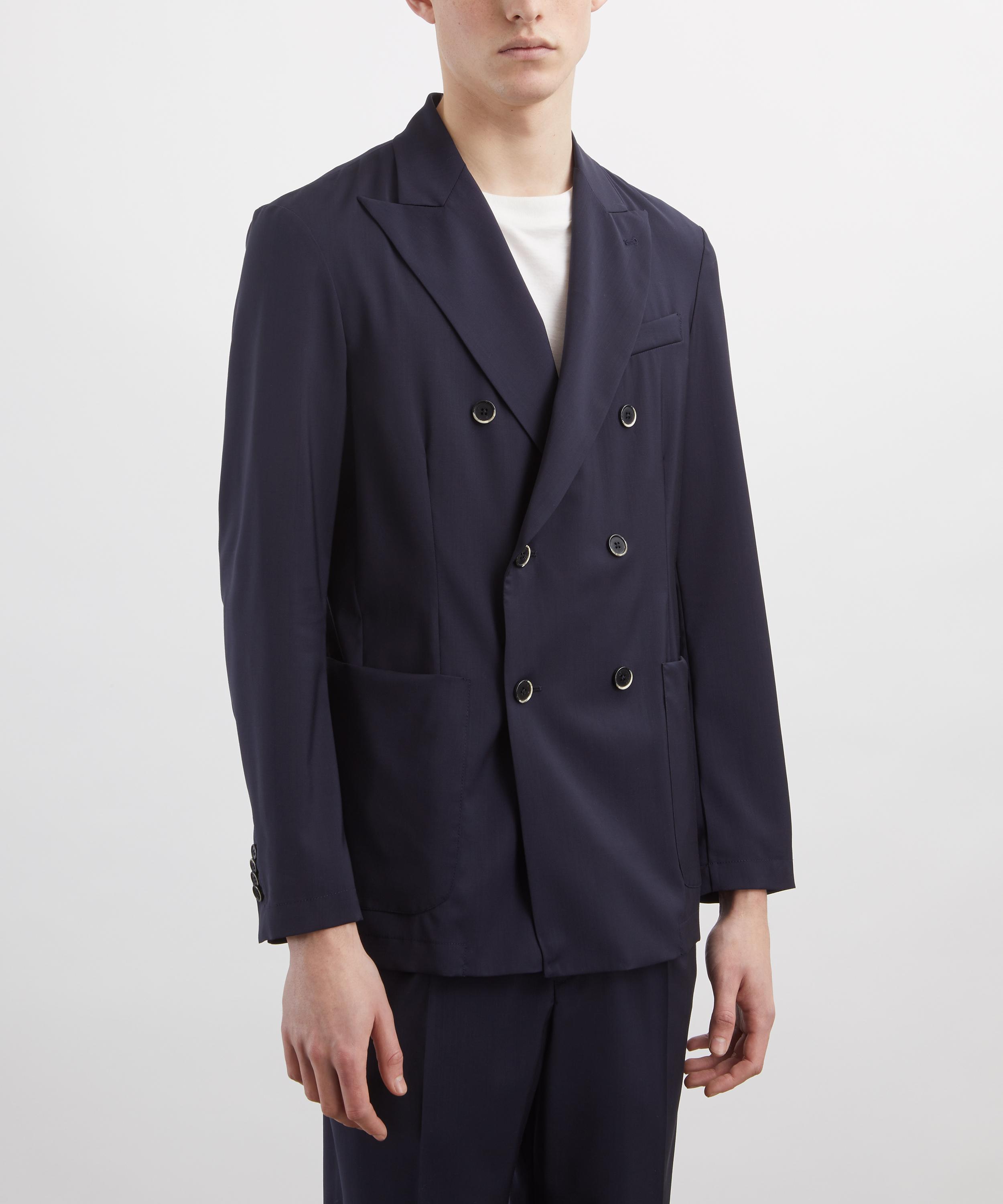 Barena - Navy Siroco Tropical Wool Jacket image number 2