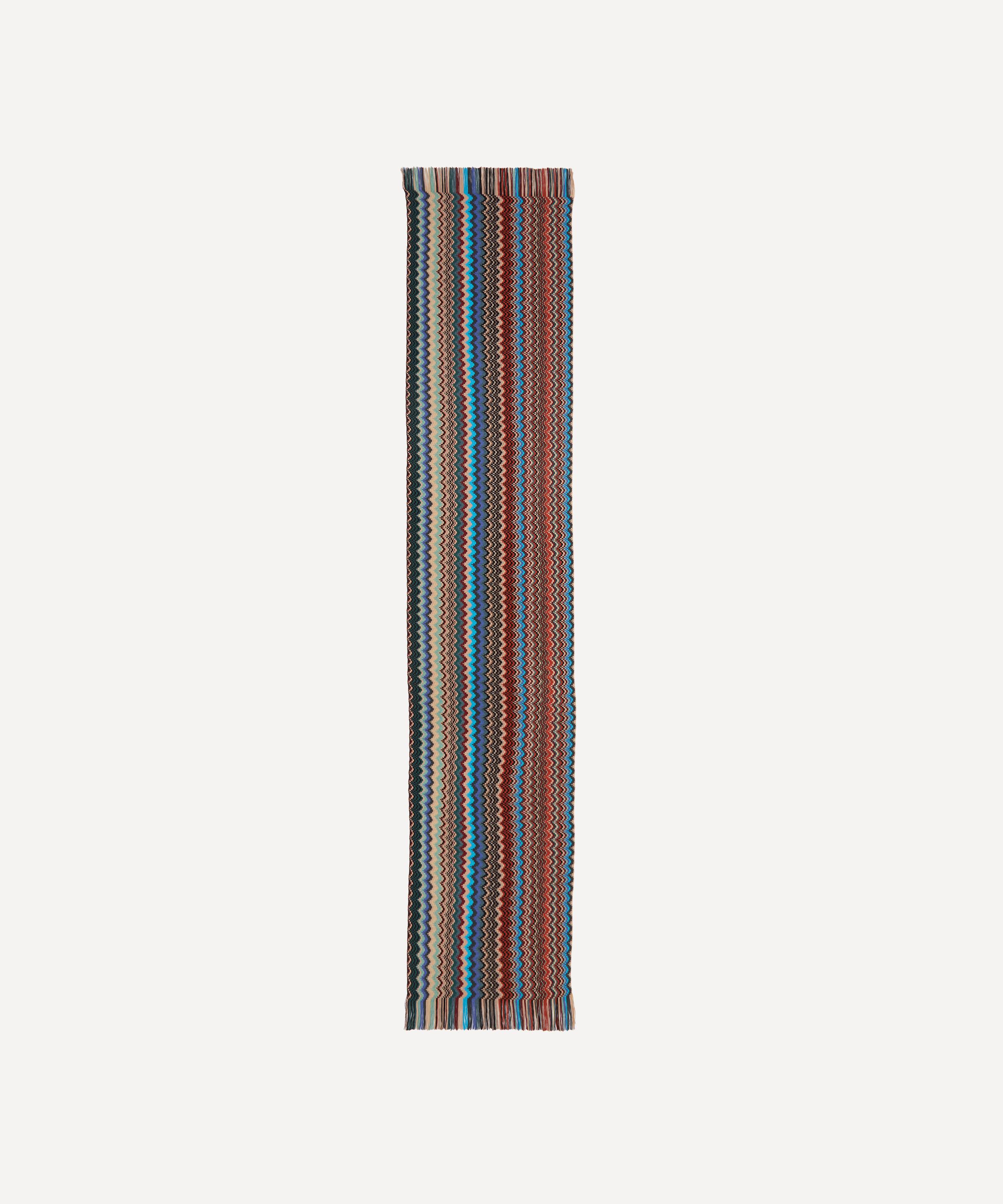 Missoni - Zig-Zag Fringed Wool Scarf image number 1
