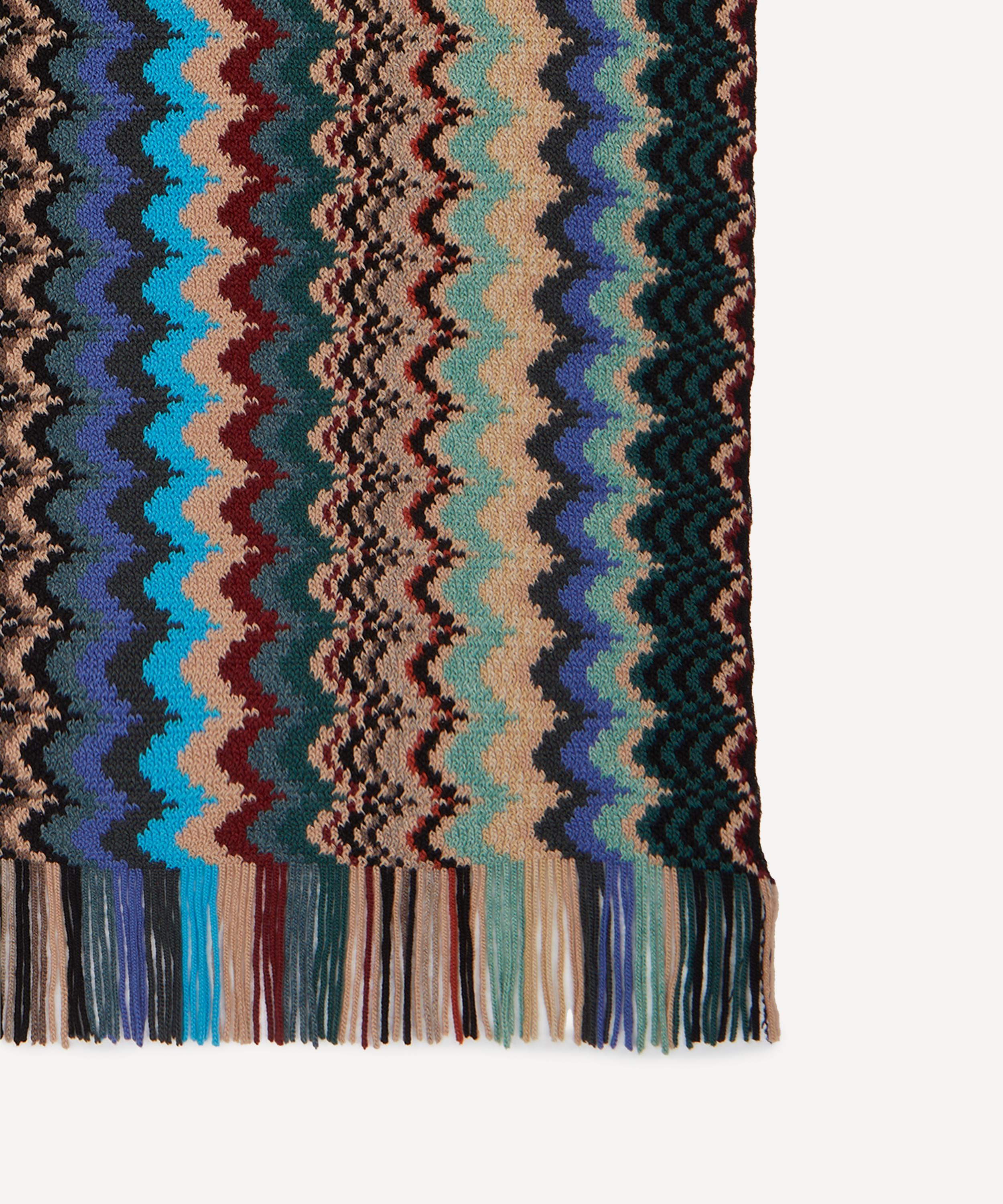 Missoni - Zig-Zag Fringed Wool Scarf image number 2