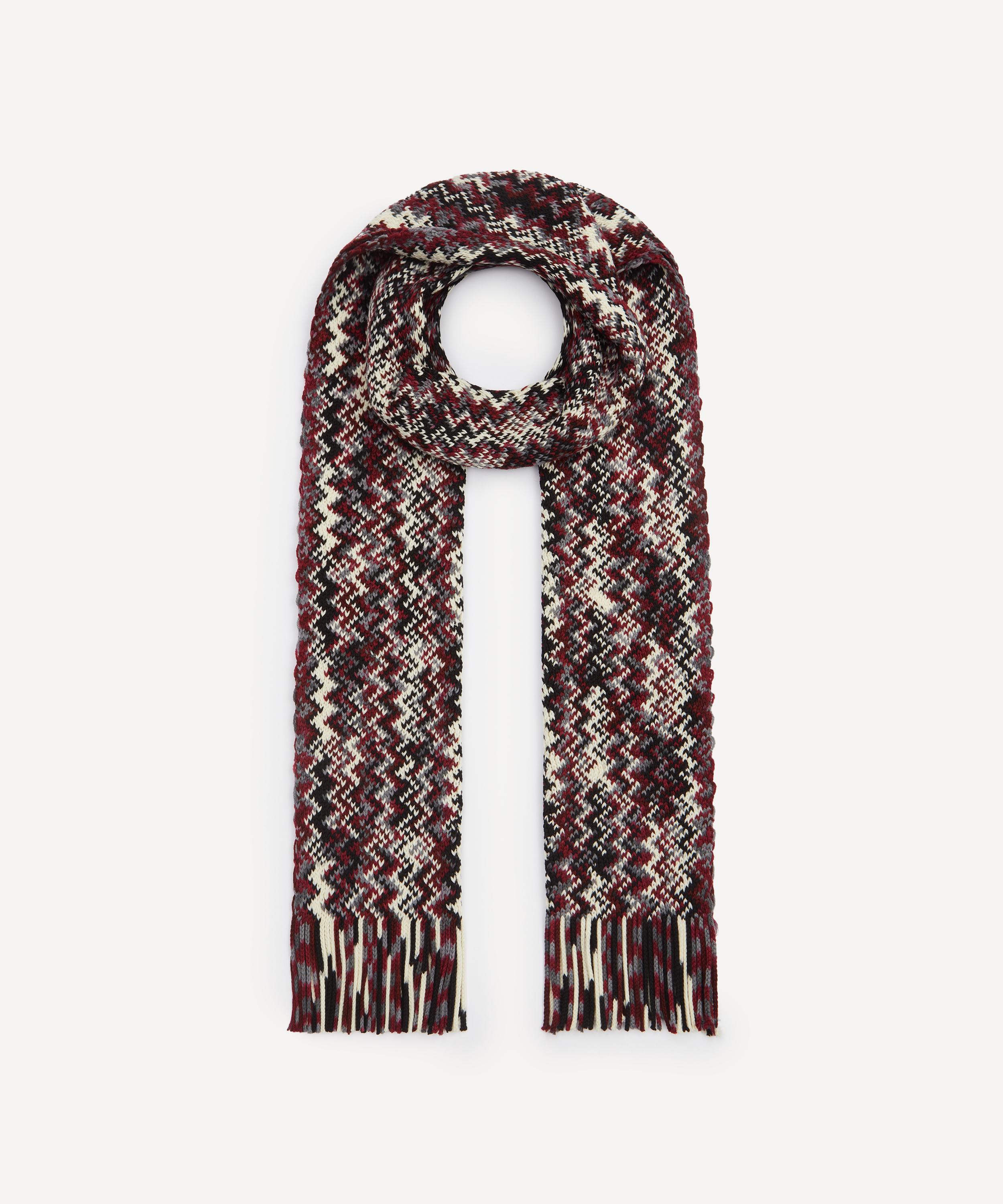 Missoni - Red Zig-Zag Fringed Wool Scarf