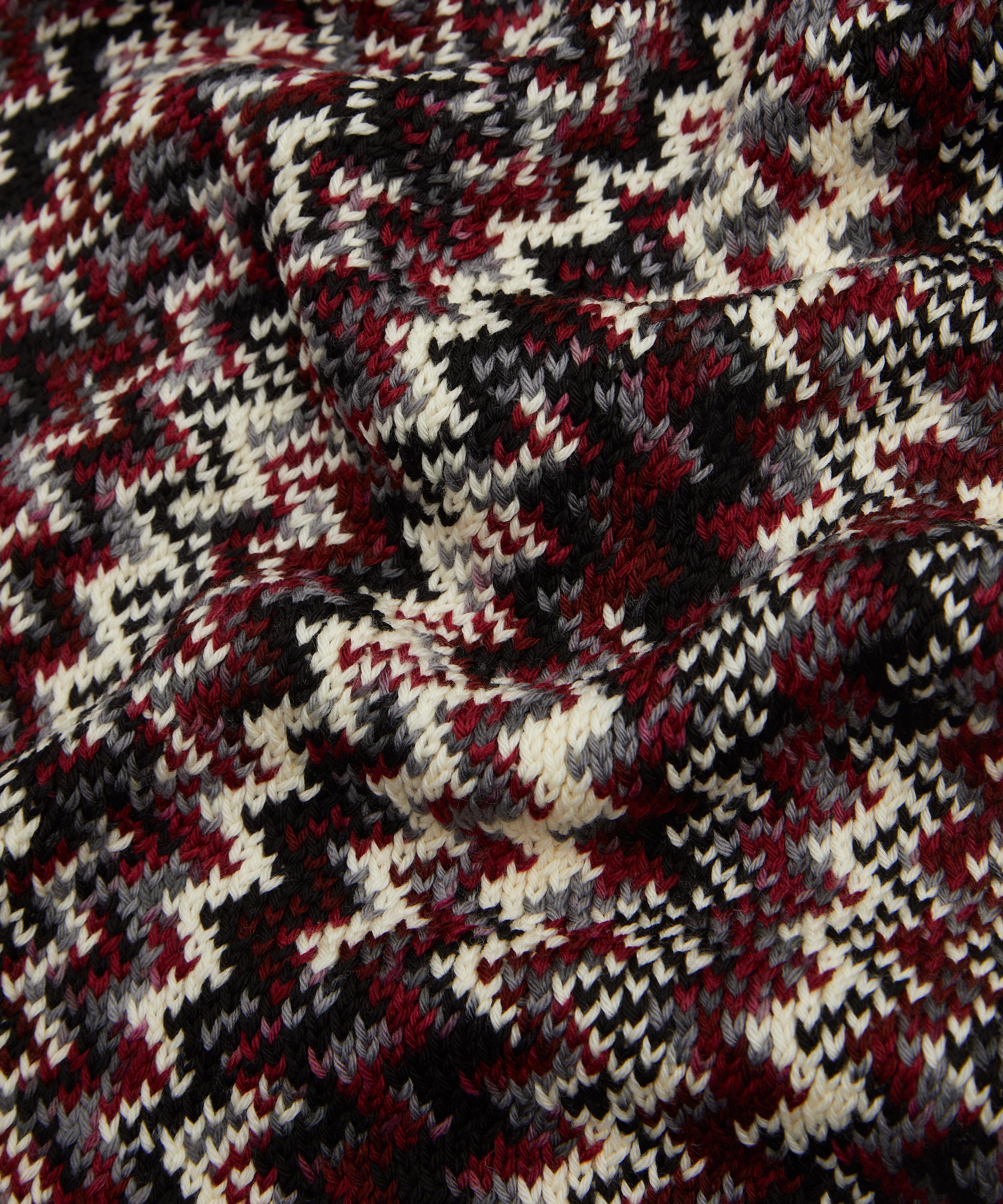 Missoni - Red Zig-Zag Fringed Wool Scarf image number 3