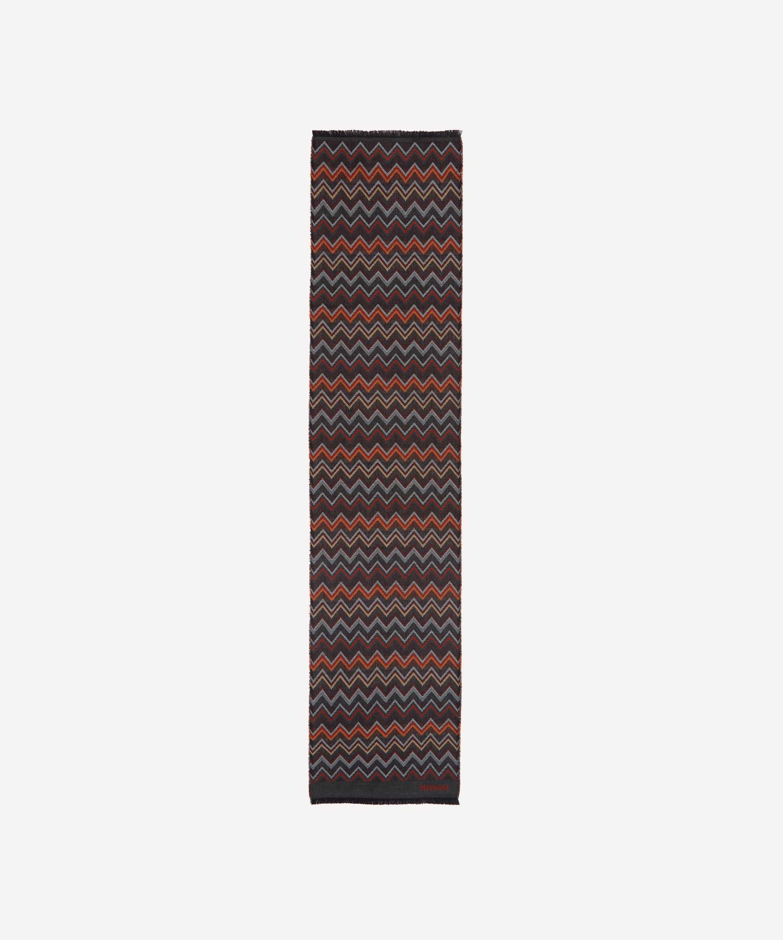 Missoni - Zig-Zag Fringed Wool Scarf image number 1