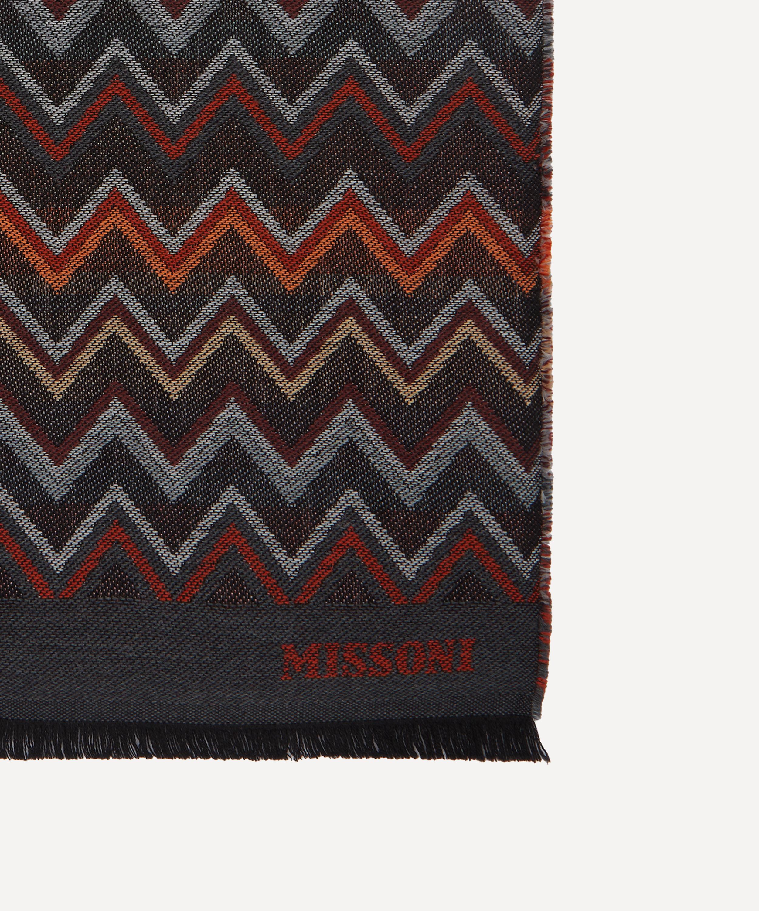 Missoni - Zig-Zag Fringed Wool Scarf image number 2