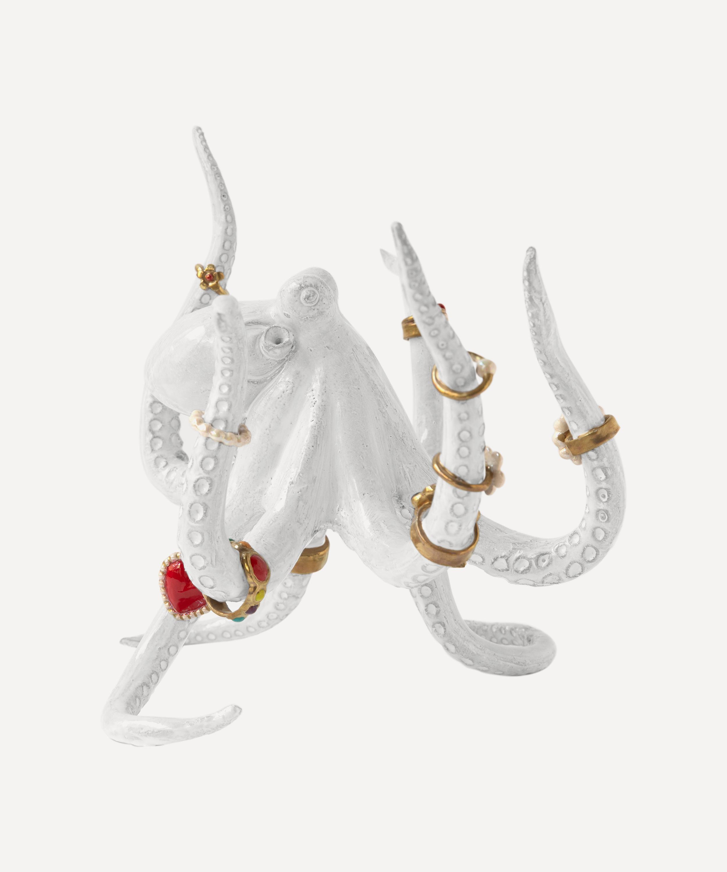 Astier de Villatte - Octopus Ornament with Rings image number 1