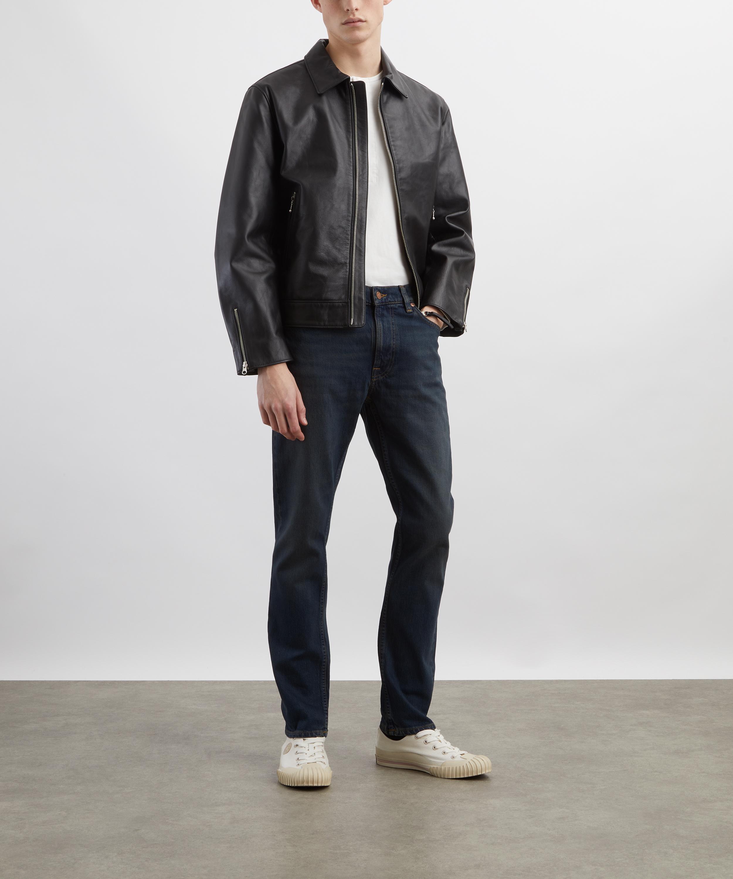 Nudie Jeans - Lean Dean Jeans in Blackened Blue image number 1