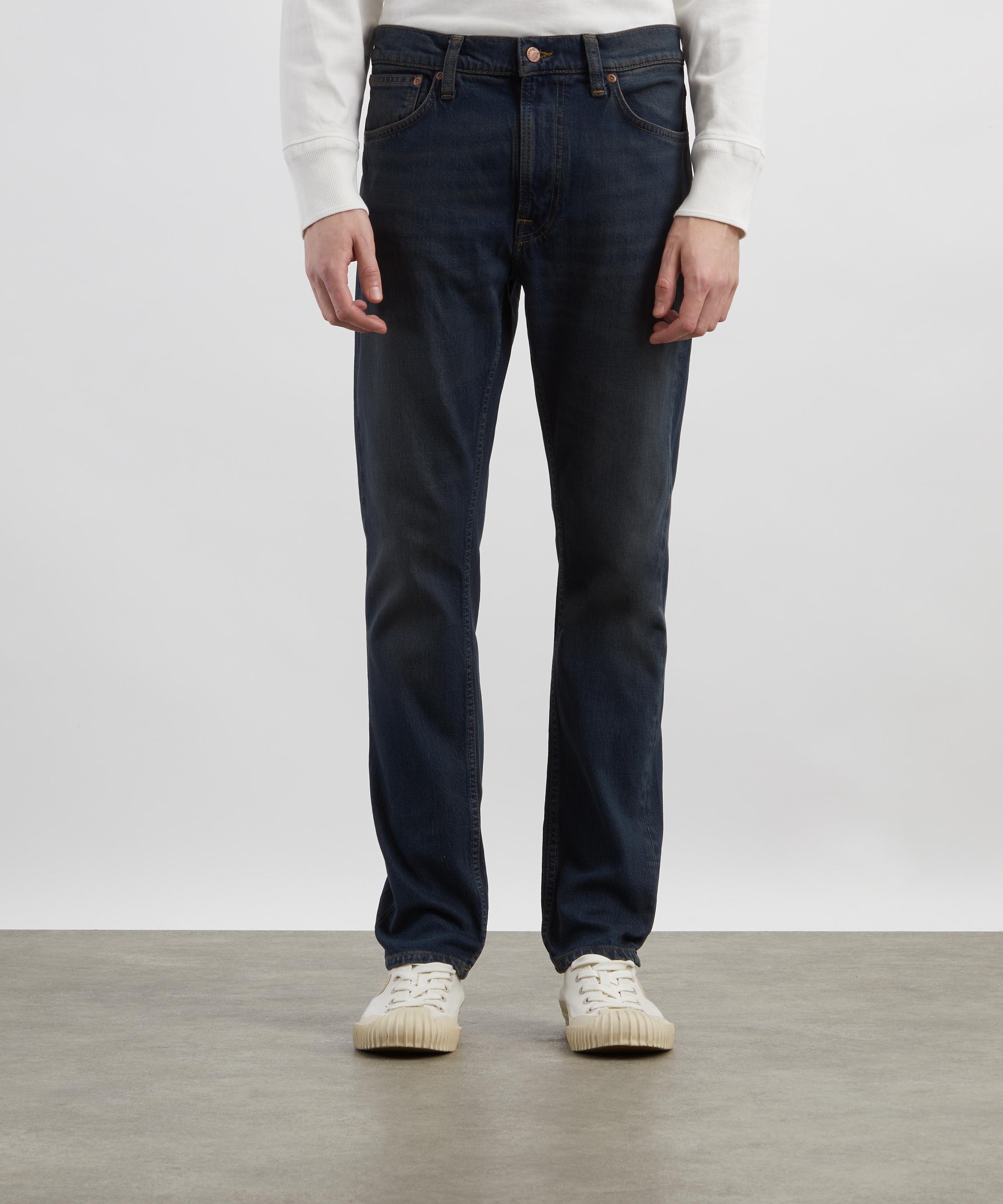 Nudie Jeans - Lean Dean Jeans in Blackened Blue image number 2