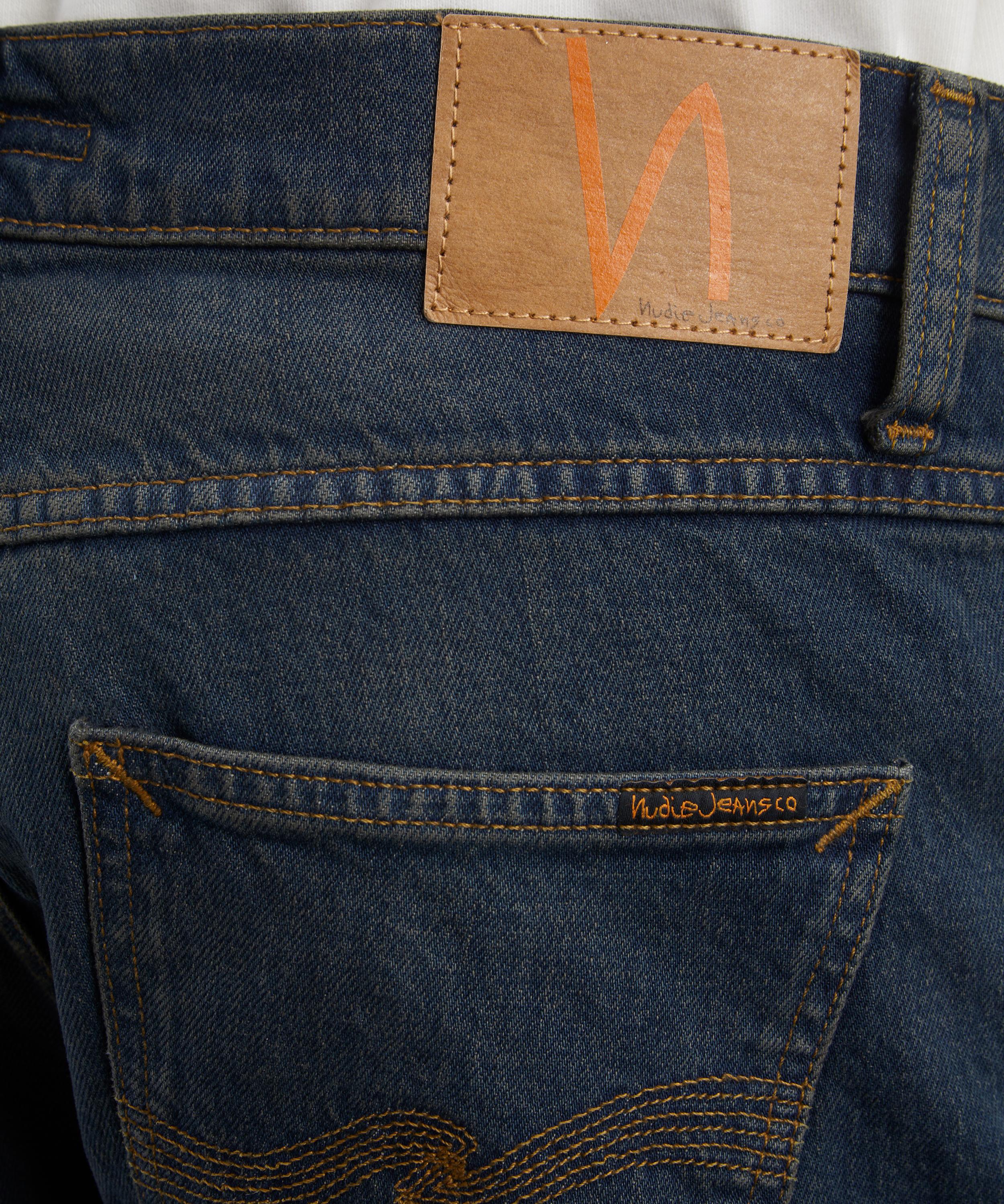 Nudie Jeans - Lean Dean Jeans in Blackened Blue image number 4