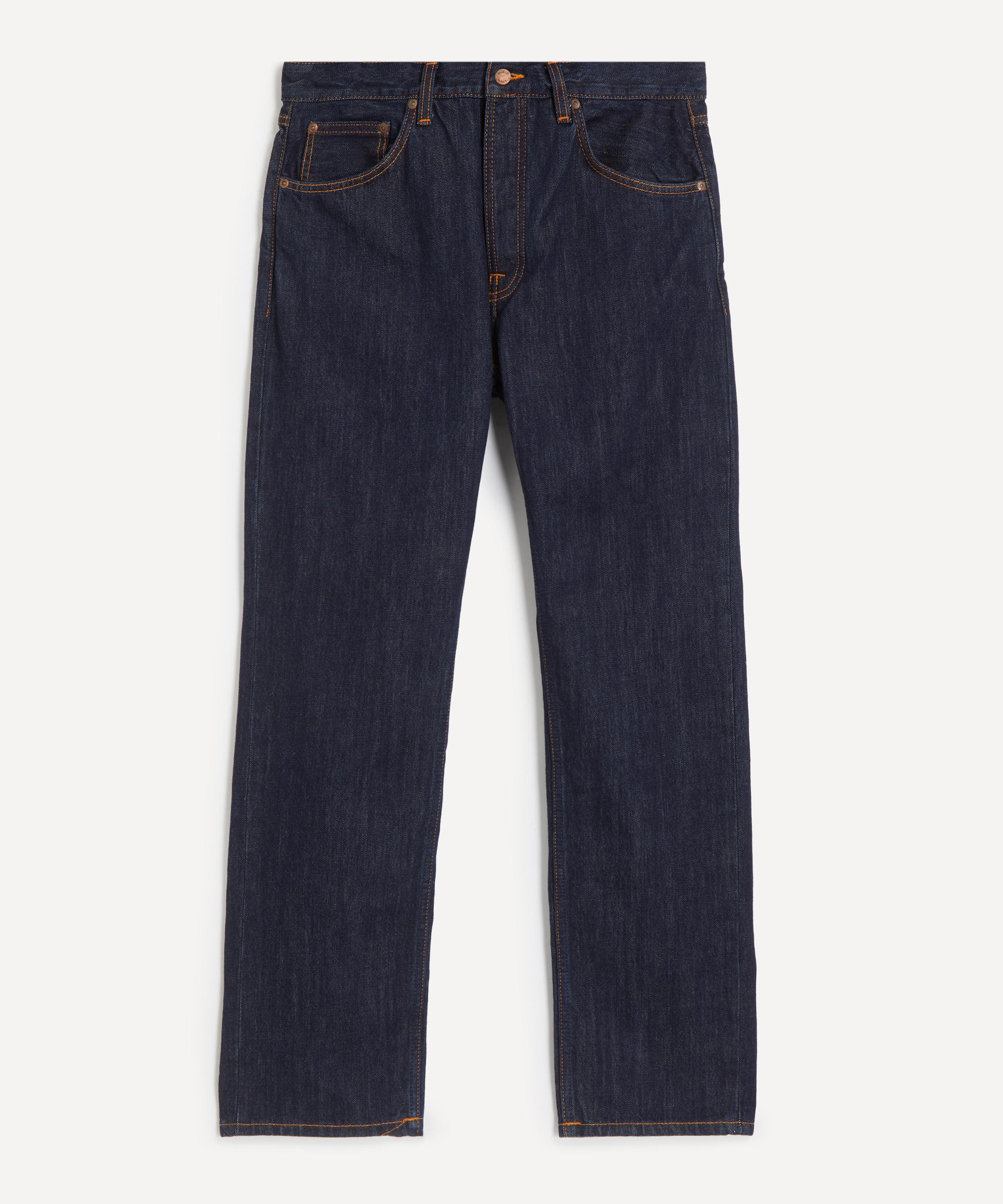 Nudie Jeans - Rad Rufus Blue One Wash Straight-Leg Jeans
