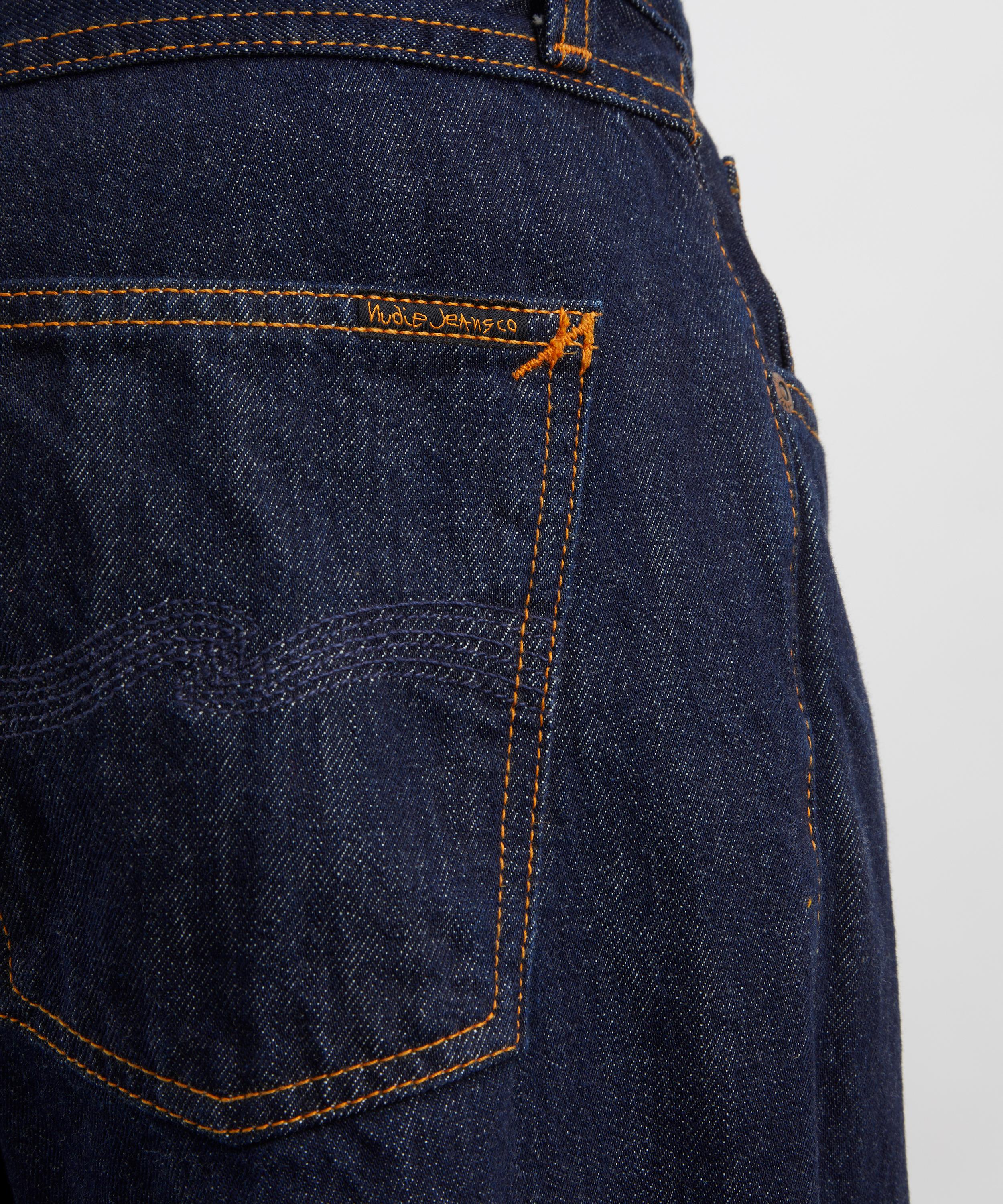 Nudie Jeans - Rad Rufus Blue One Wash Straight-Leg Jeans image number 4