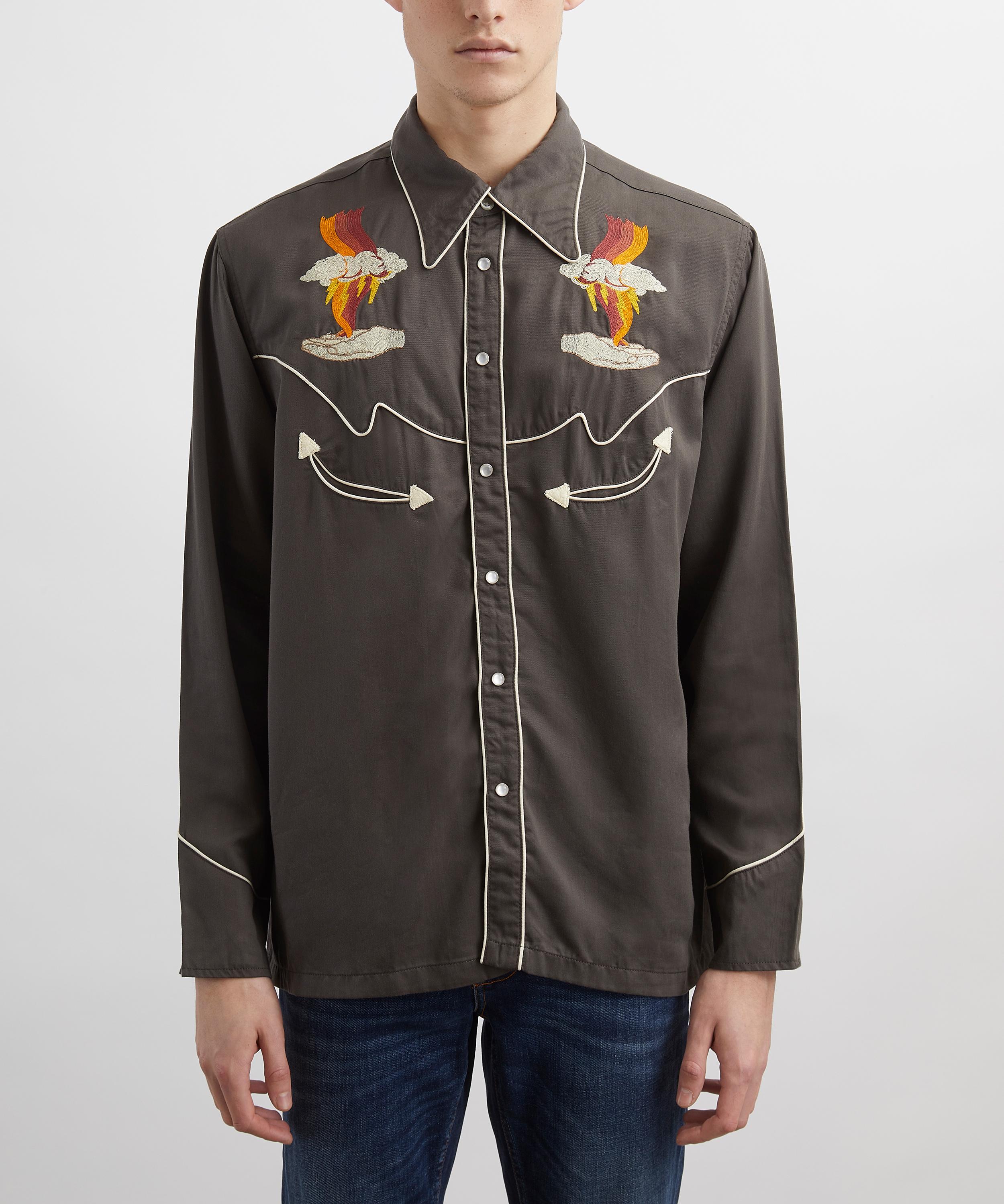Nudie Jeans - Gonzo Embroidered Western Shirt image number 2