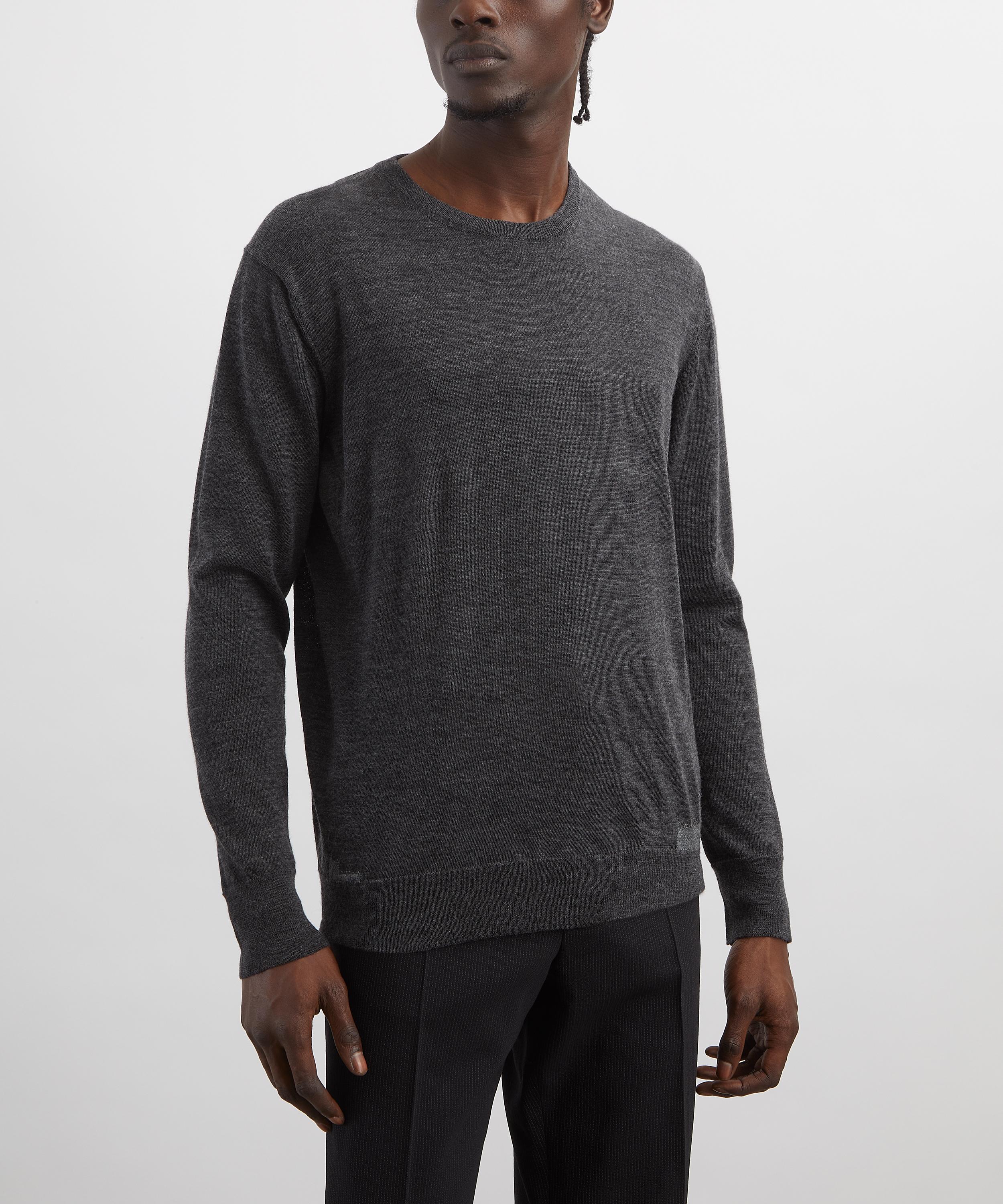 Maison Margiela Charcoal Elbow Patch Crew-Neck Jumper | Liberty