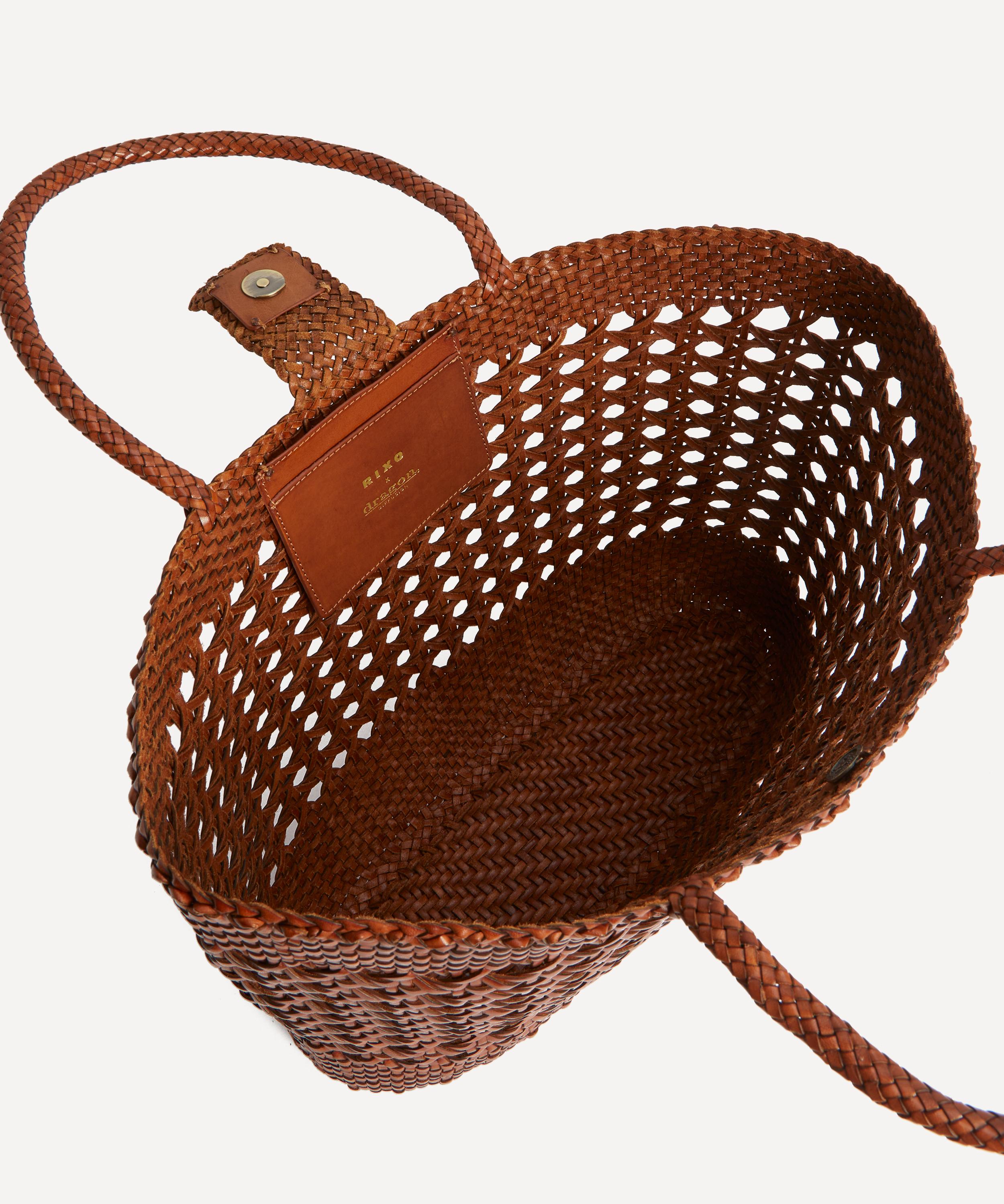RIXO - X Dragon Diffusion Lucine Leather Basket Bag image number 5