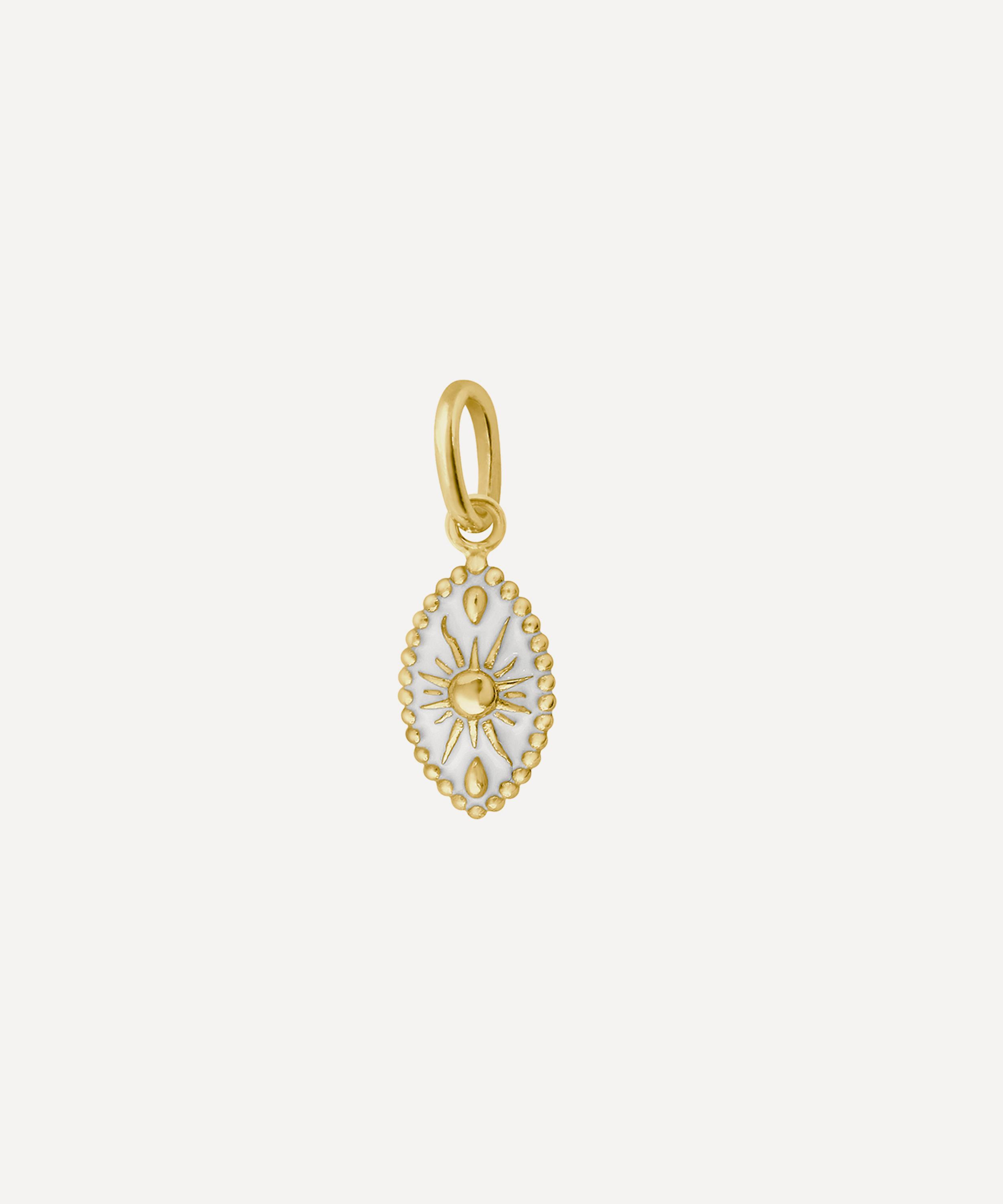 Gigi Clozeau - 18ct Gold Karma White Resin Pendant Charm