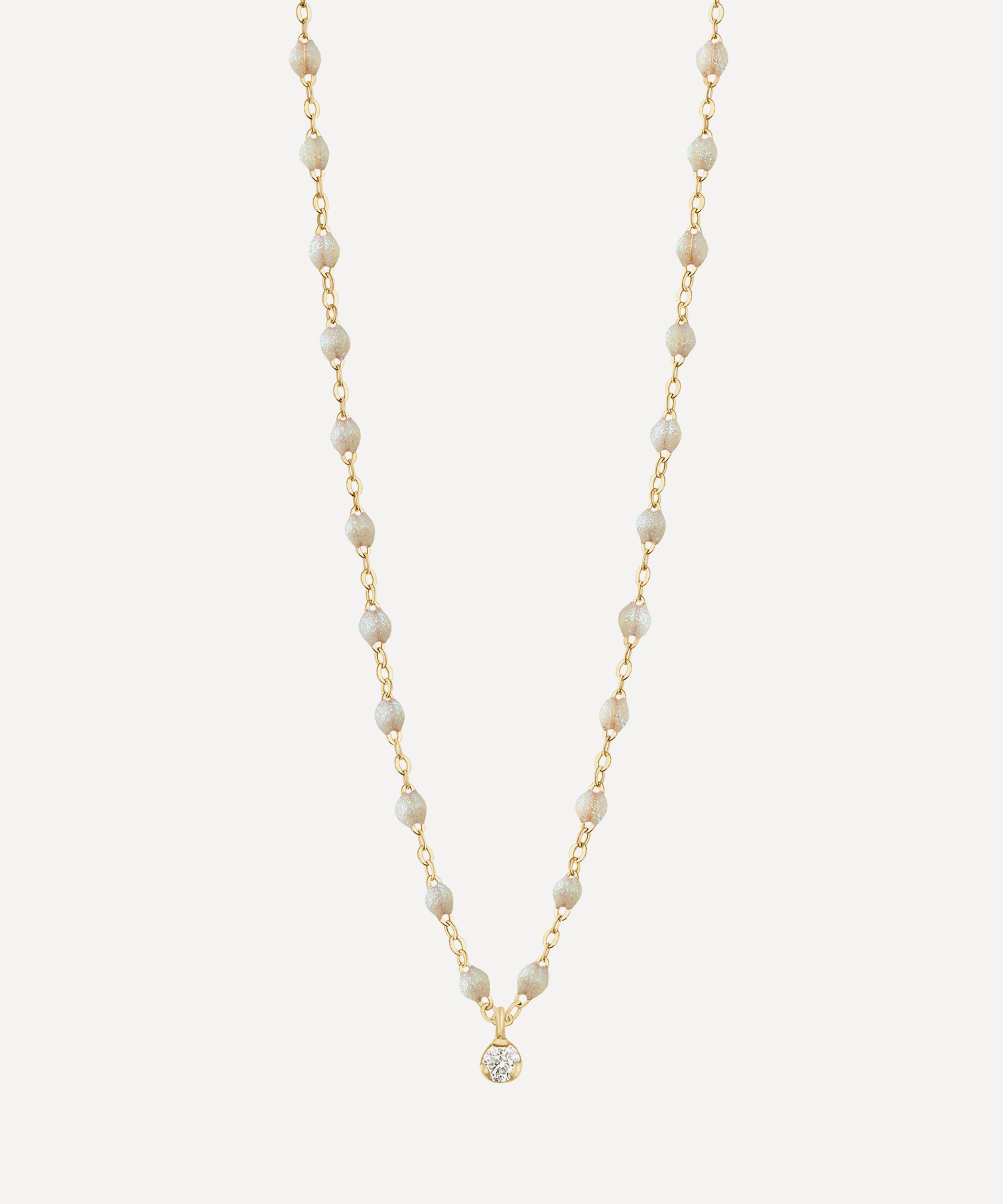 Gigi Clozeau - 18ct Gigi Supreme Opal Diamond Resin Bead Necklace
