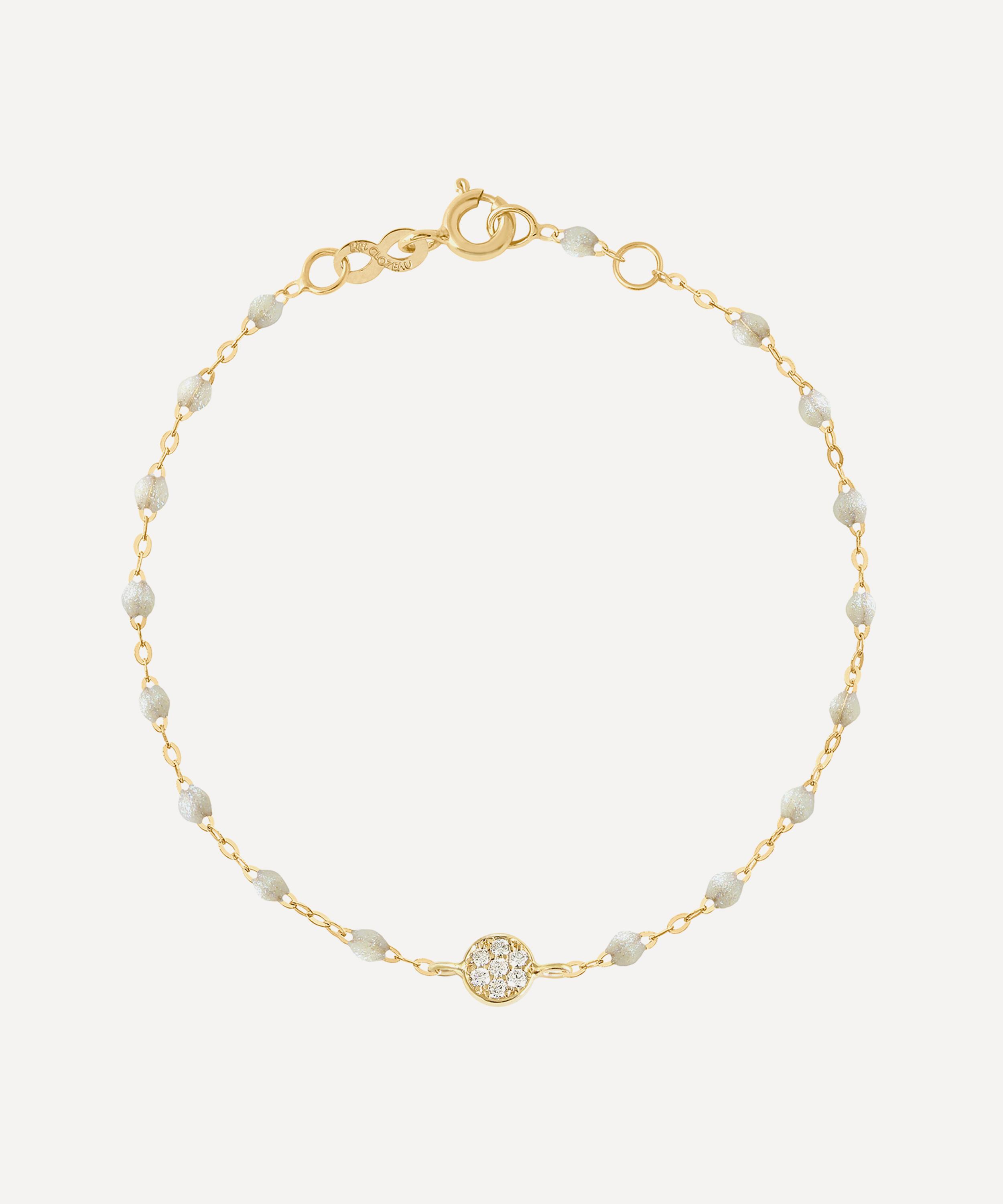 Gigi Clozeau - 18ct Gold Classic Gigi Opal Diamond Resin Bracelet