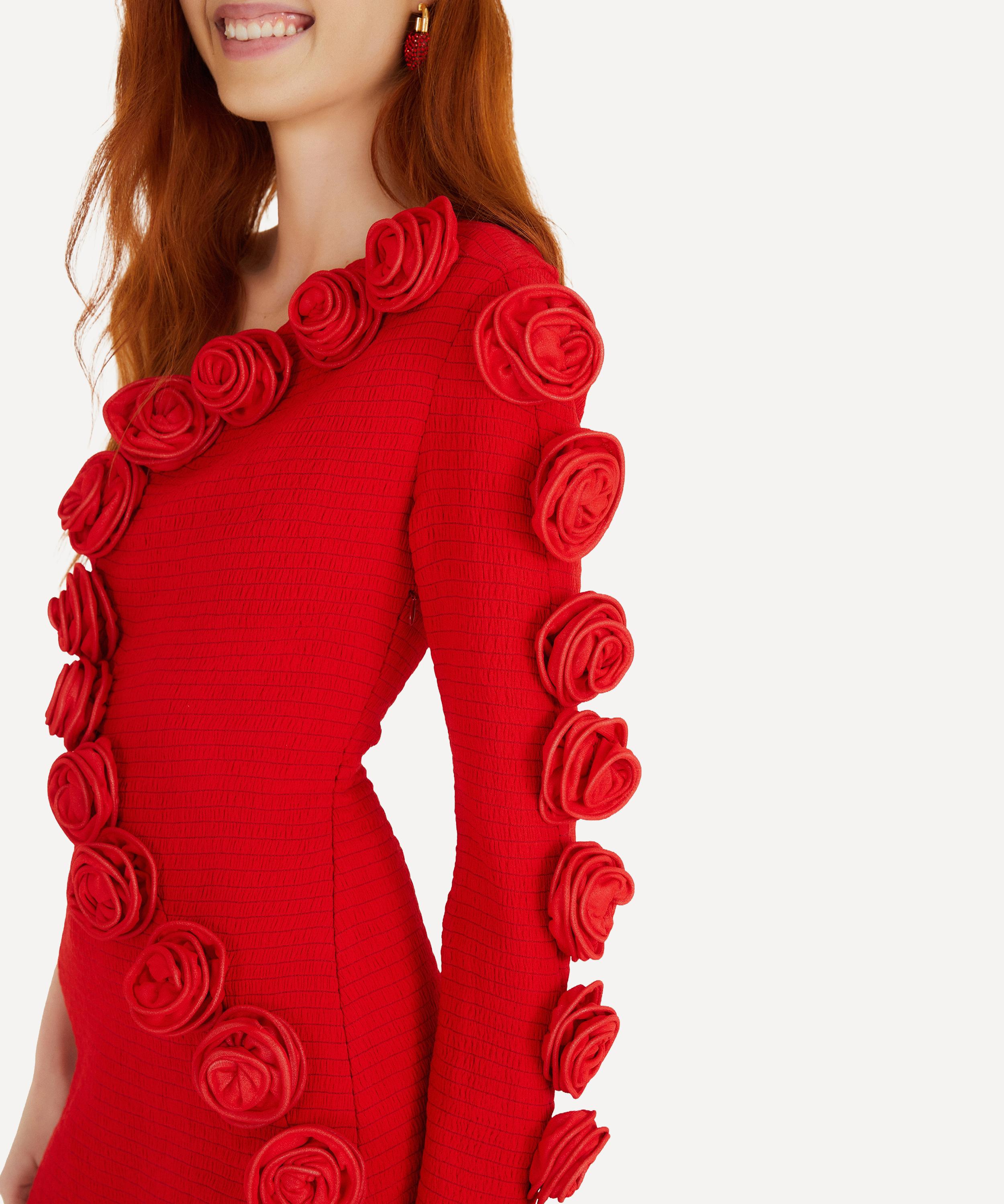 FARM Rio - Red Single-Shoulder Mini Dress image number 3