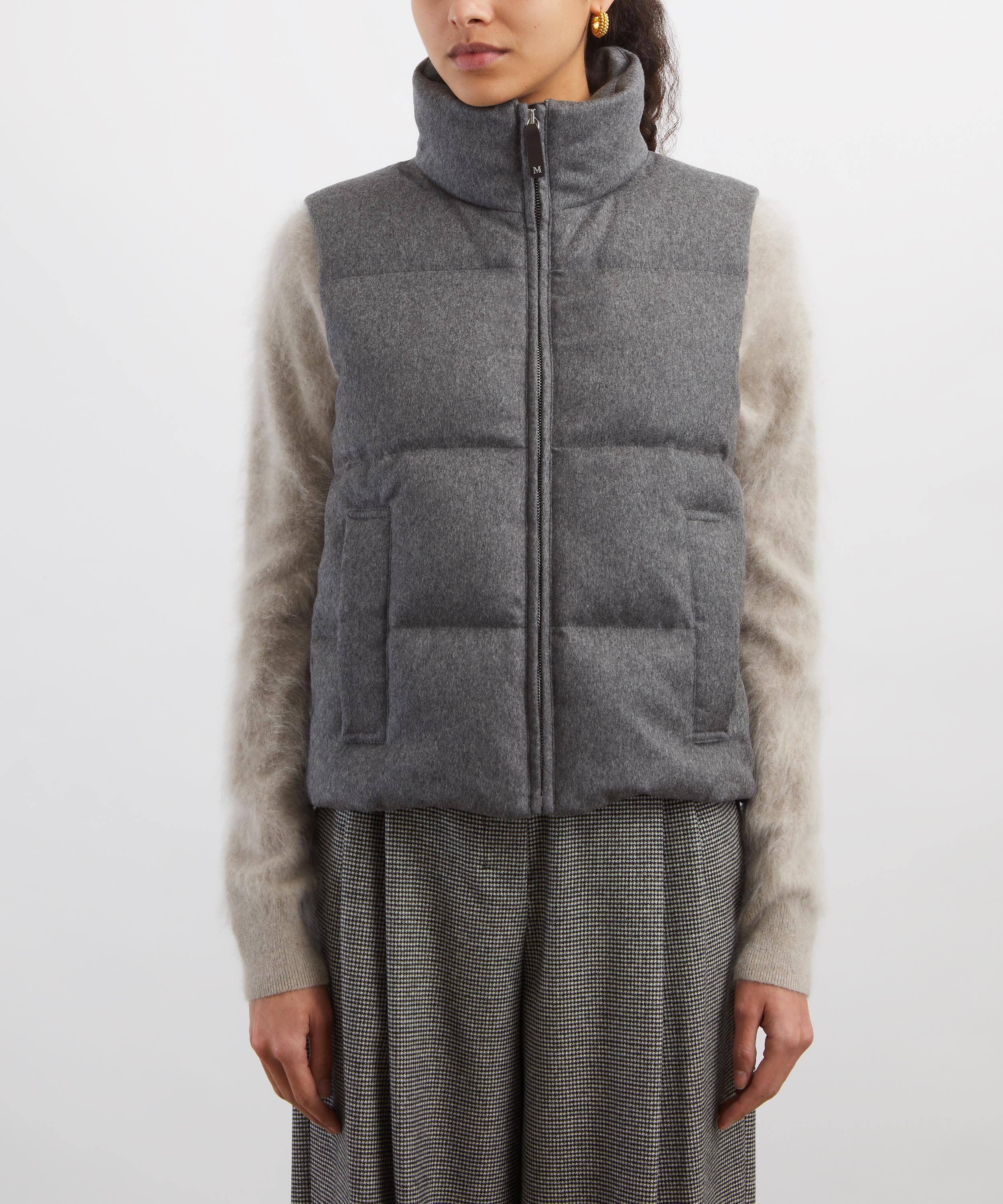 Max Mara - Amoroso Water-Repellent Padded Cashmere Canvas Gilet image number 2