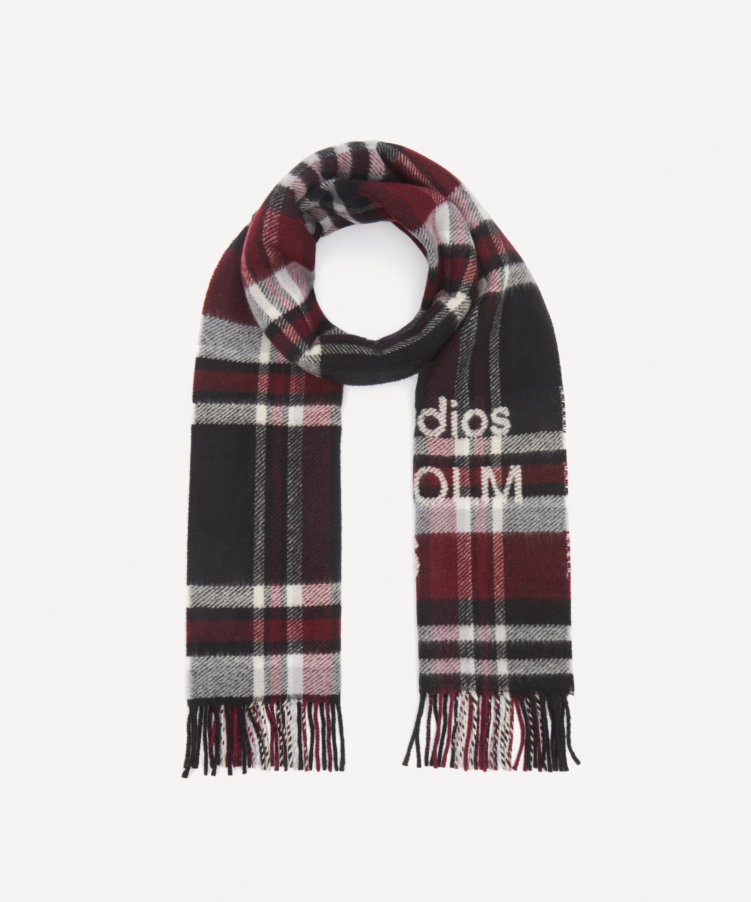 Acne Studios - Check Logo Scarf image number 1