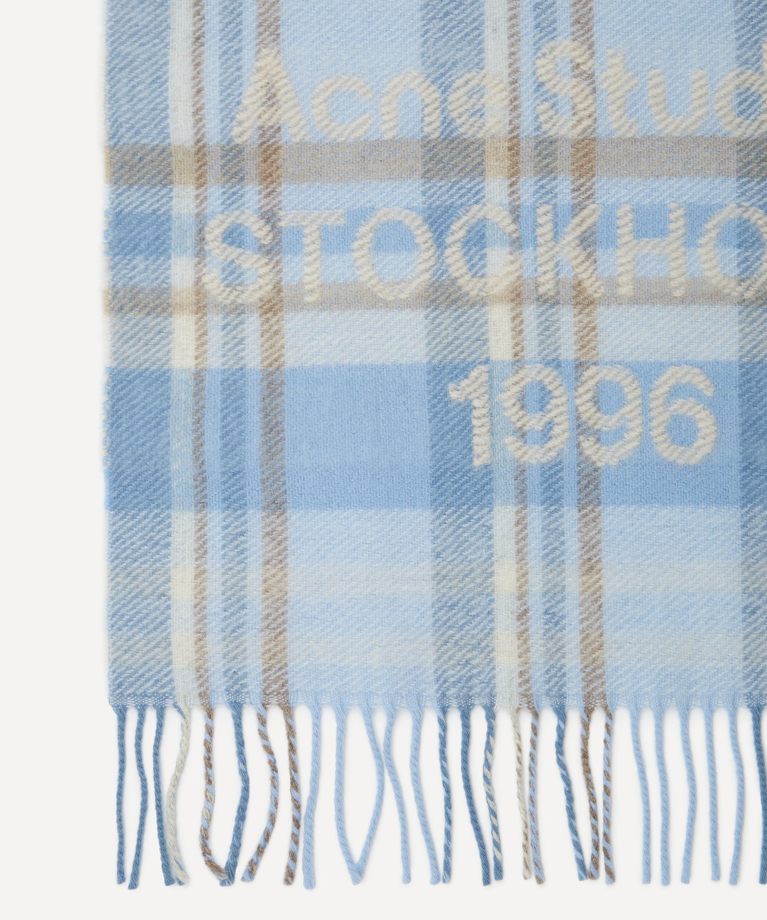 Acne Studios - Check Logo Scarf image number 2