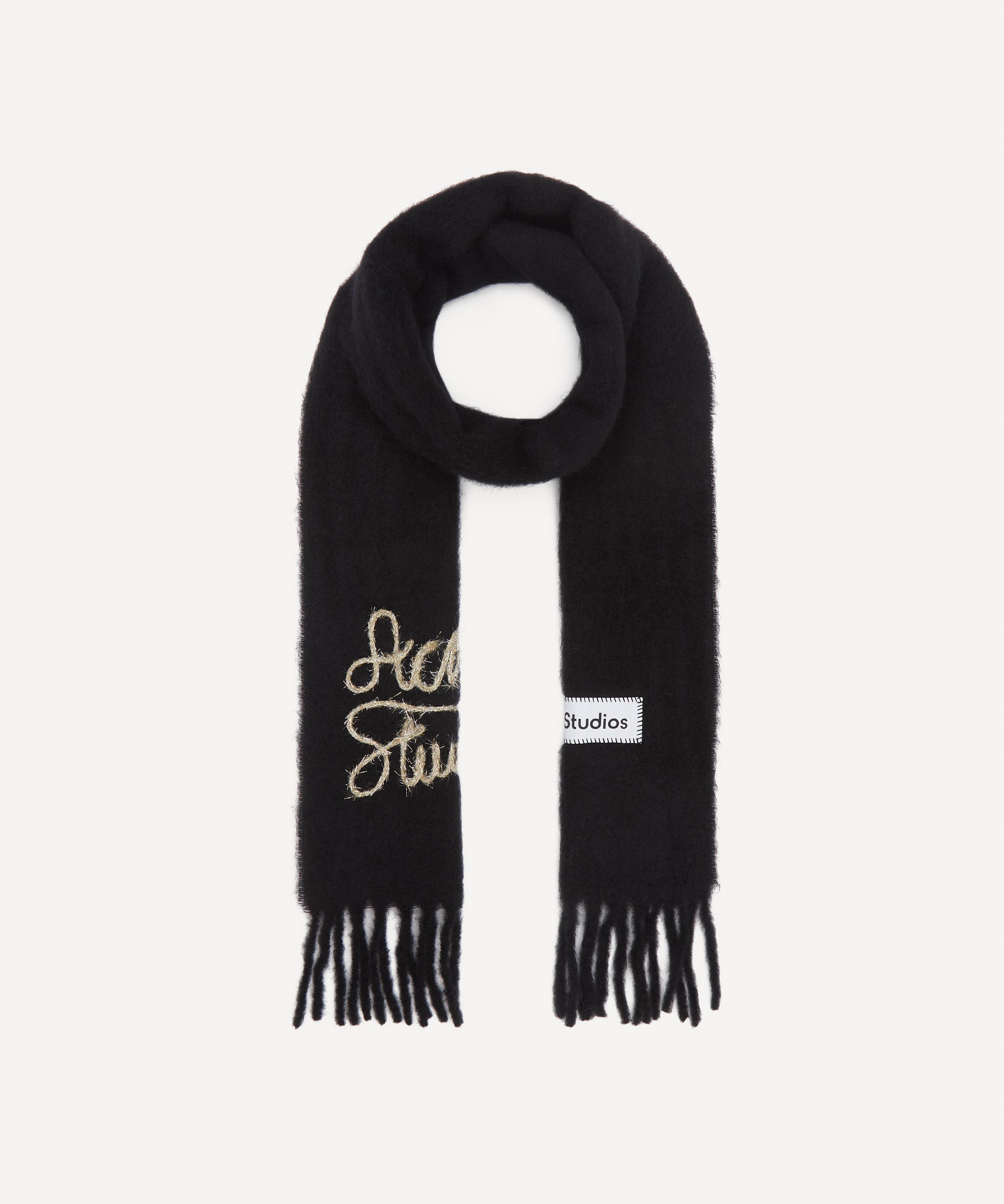Acne Studios - Logo Wool Scarf image number 1