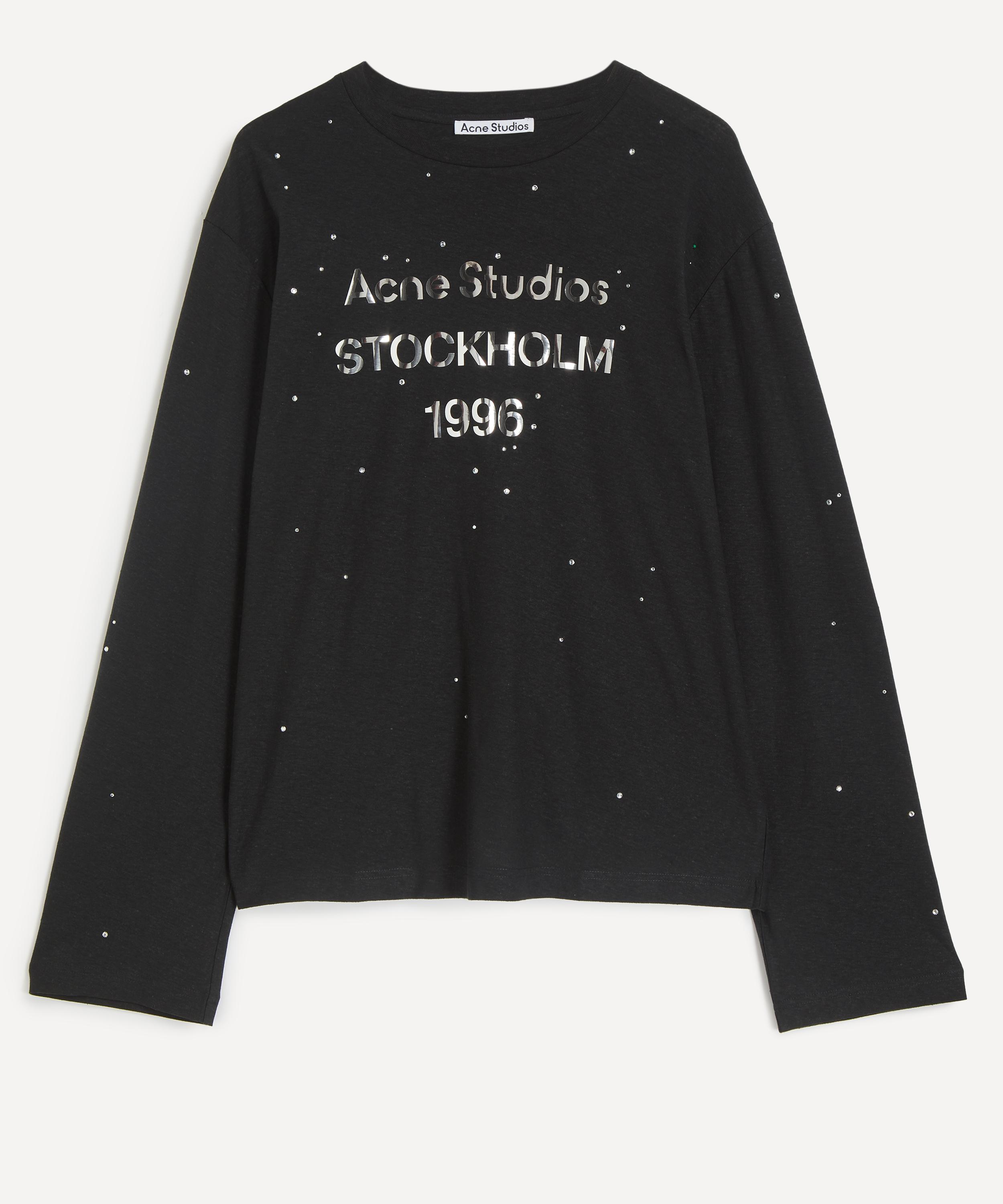 Acne Studios - Rhinestone Logo T-Shirt