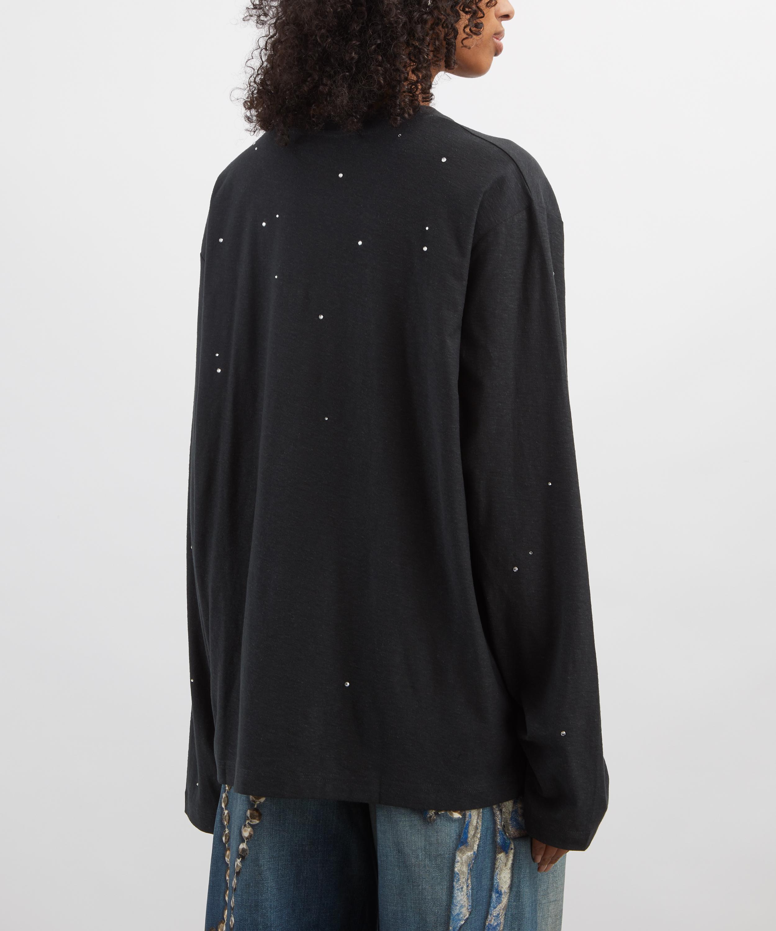 Acne Studios - Rhinestone Logo T-Shirt image number 3