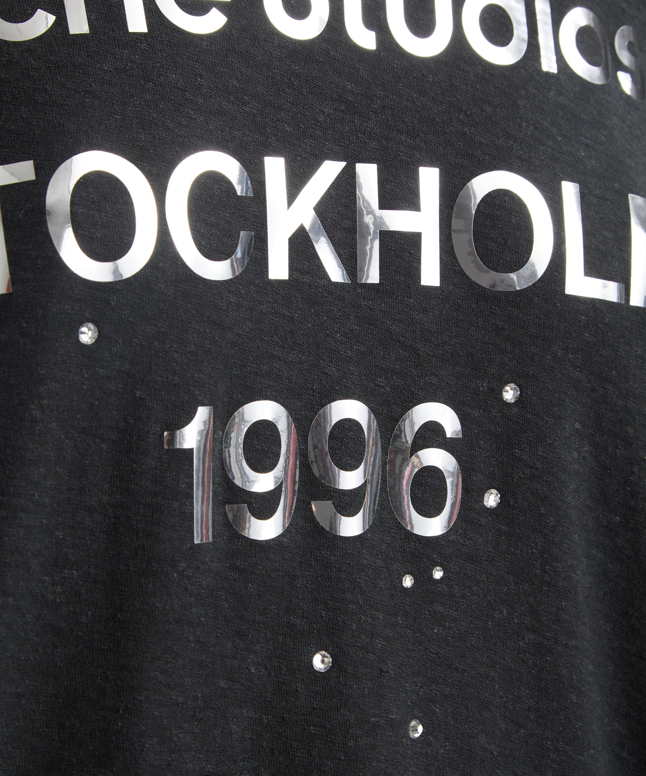 Acne Studios - Rhinestone Logo T-Shirt image number 4