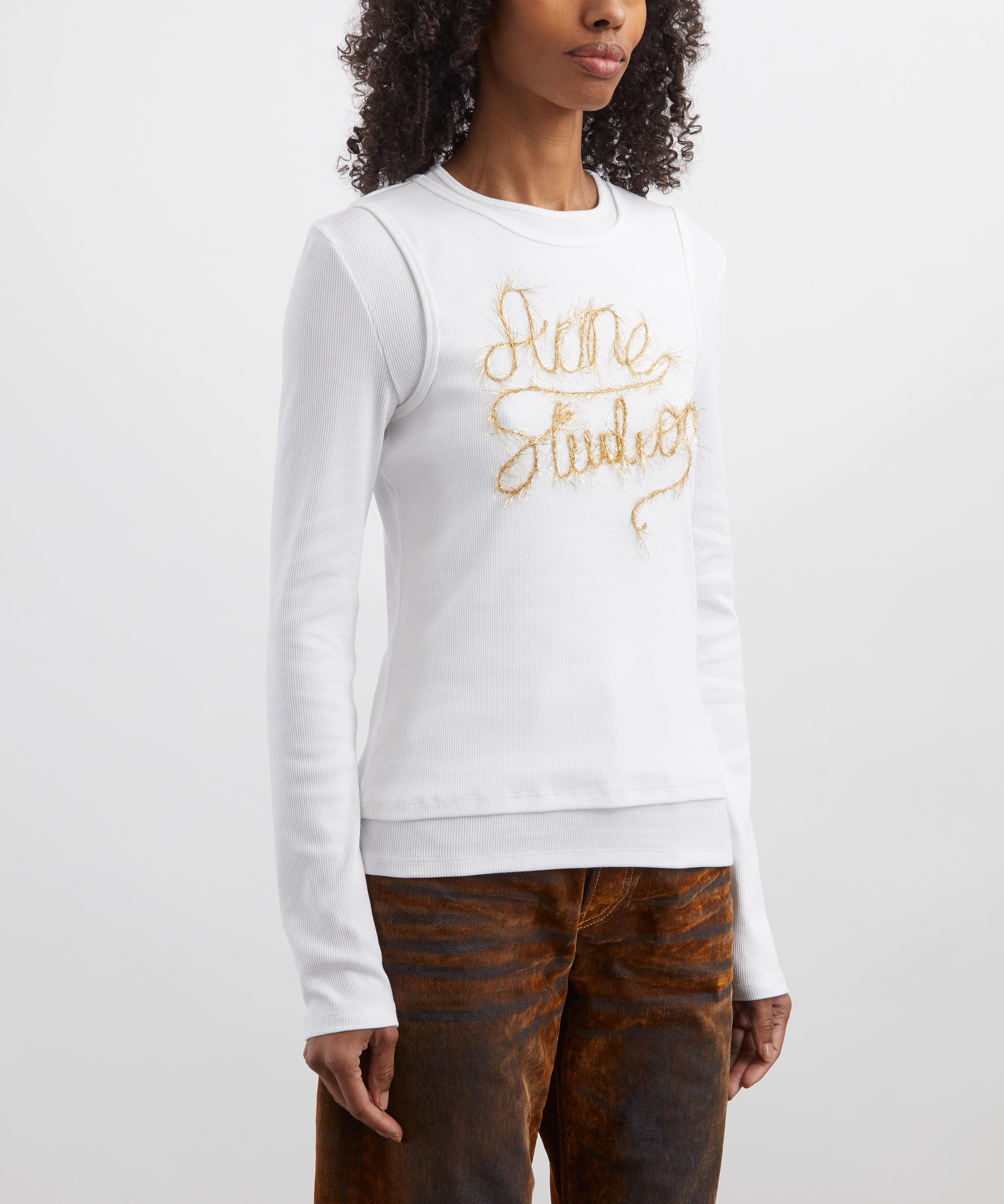 Acne Studios - Layered Logo T-Shirt image number 2