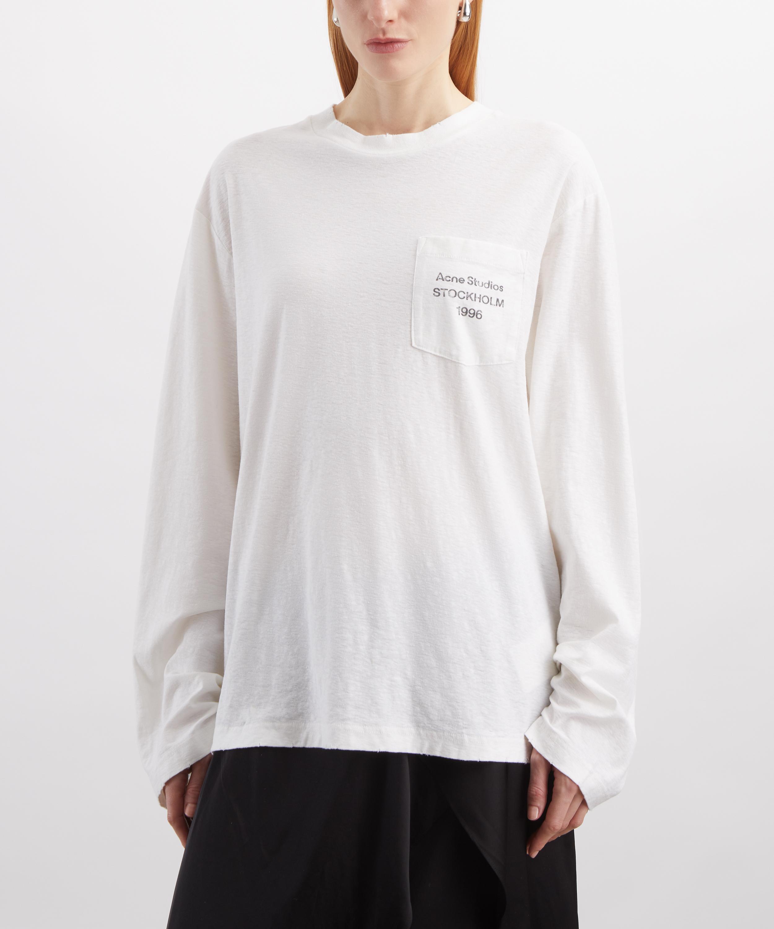 Acne Studios - Long-Sleeve Logo T-Shirt image number 2