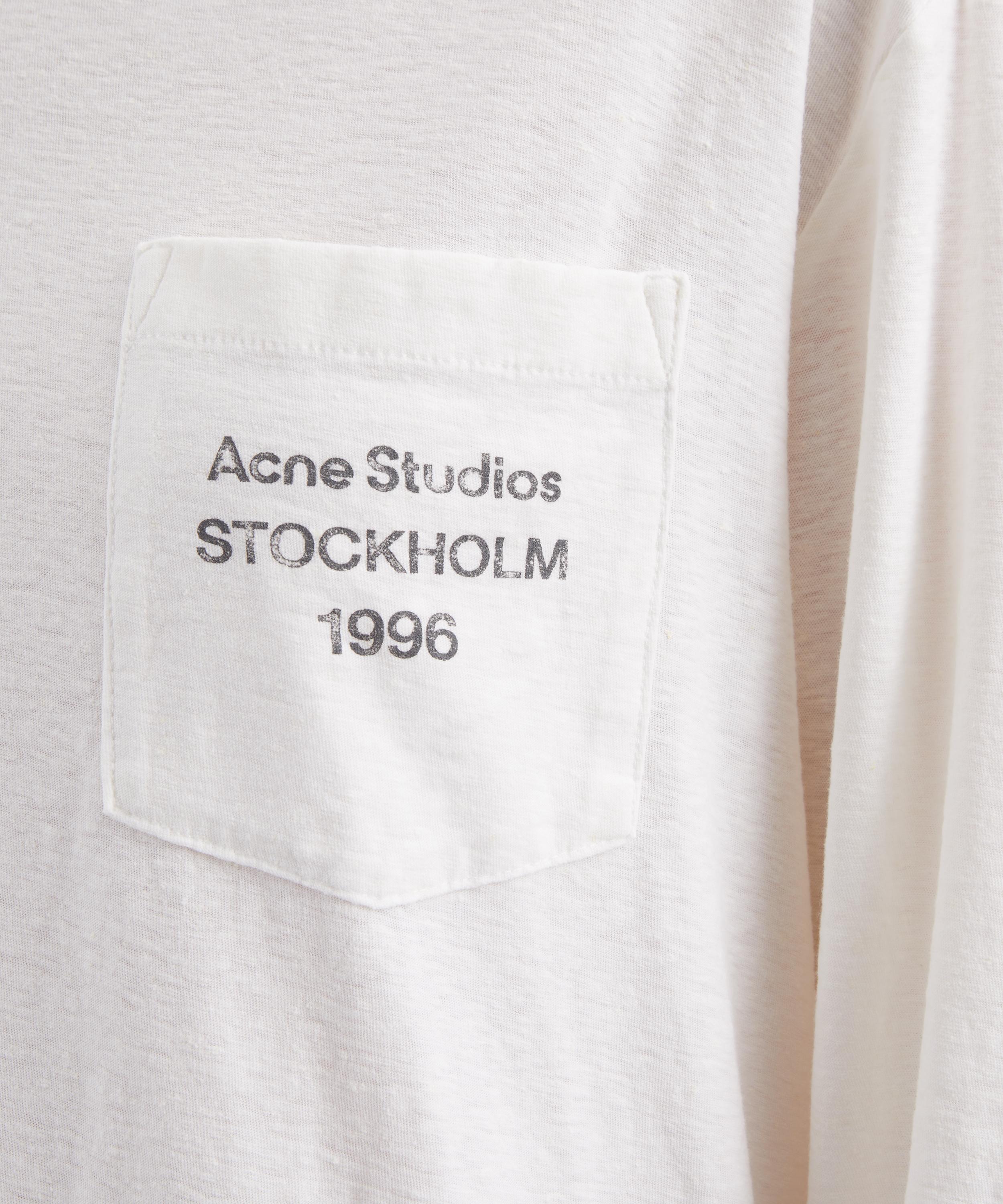 Acne Studios - Long-Sleeve Logo T-Shirt image number 4