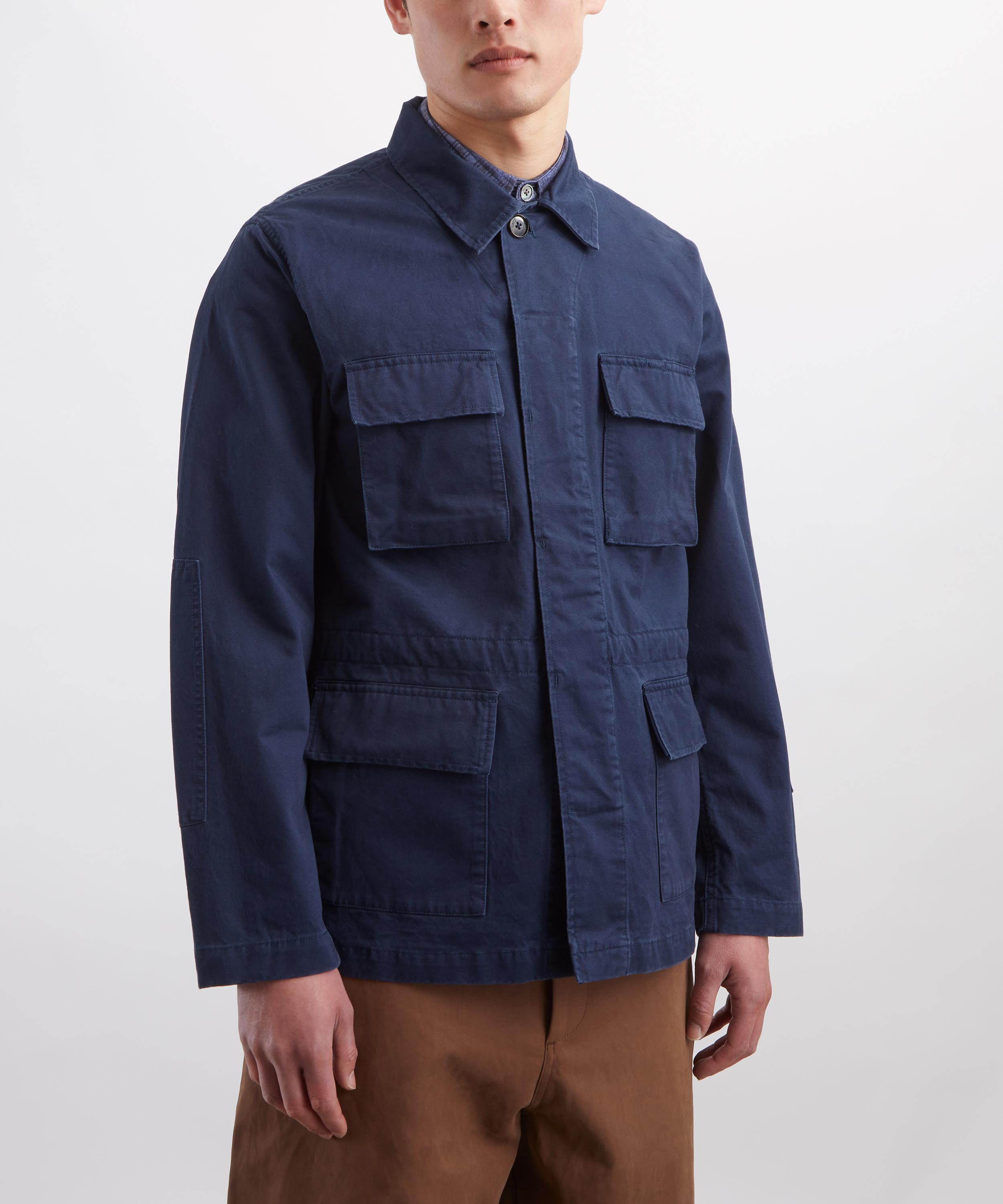 Baracuta - Navy Twill Field Shacket image number 2
