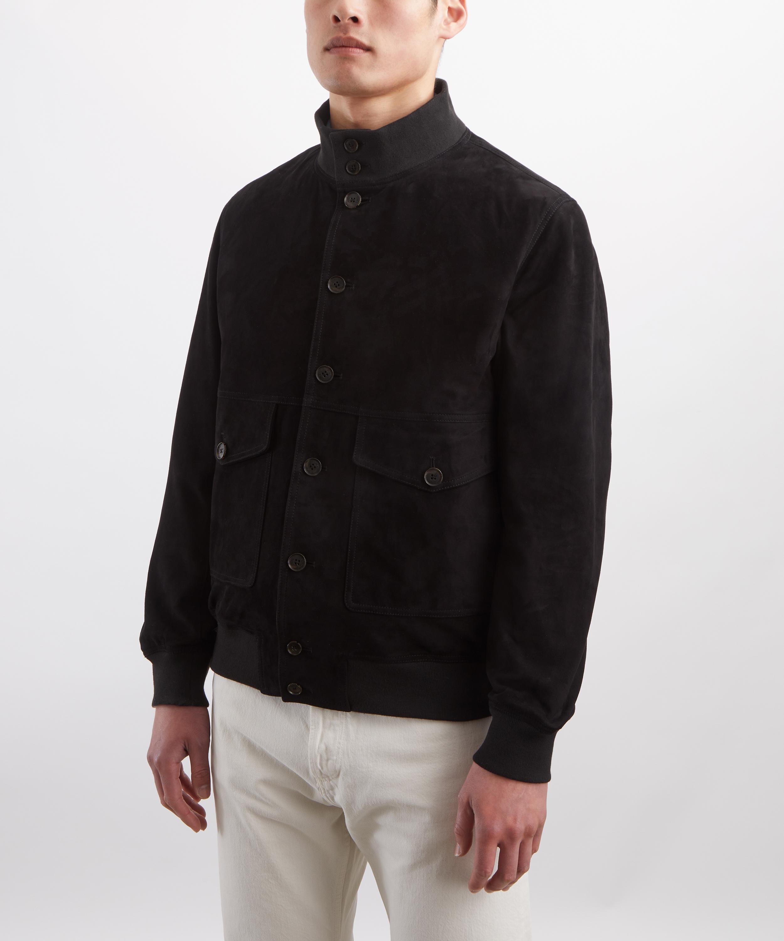 Baracuta - Black Suede Blouson Jacket image number 2