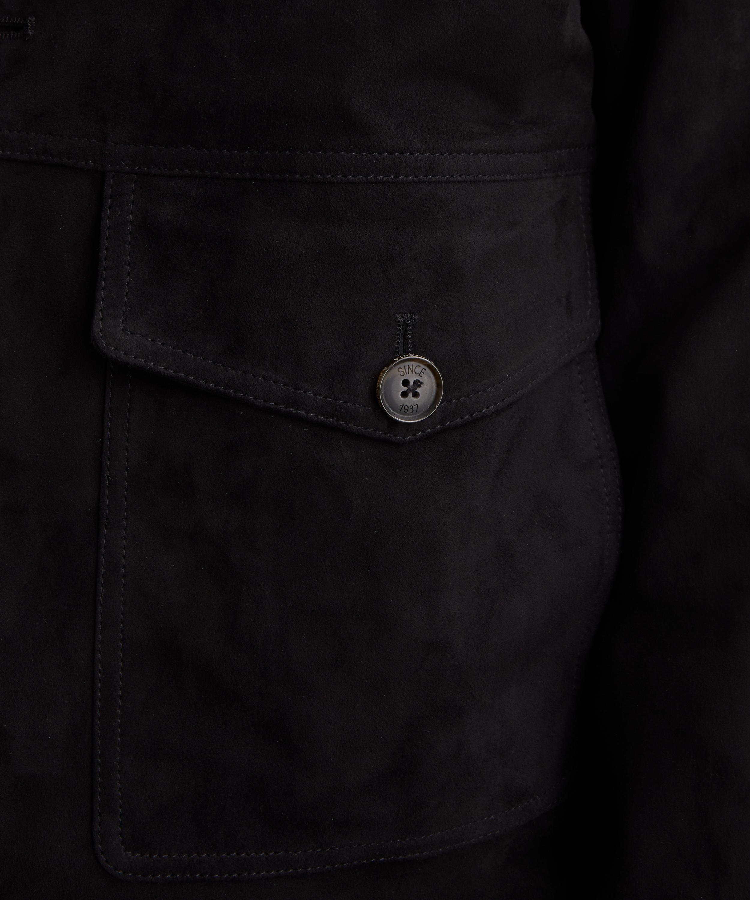 Baracuta - Black Suede Blouson Jacket image number 4