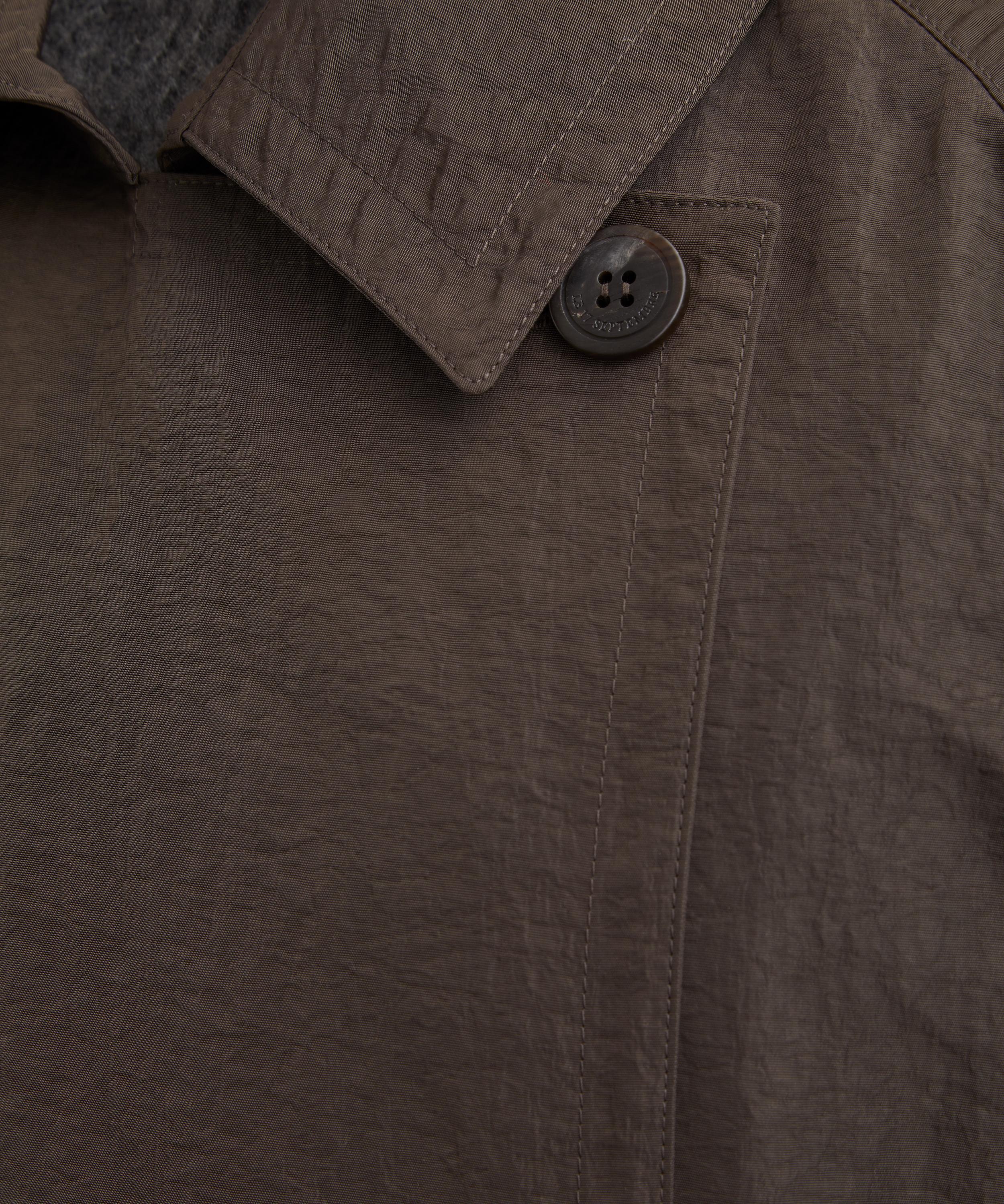 Le17septembre - Brown Crisp Raglan Trench Coat image number 4