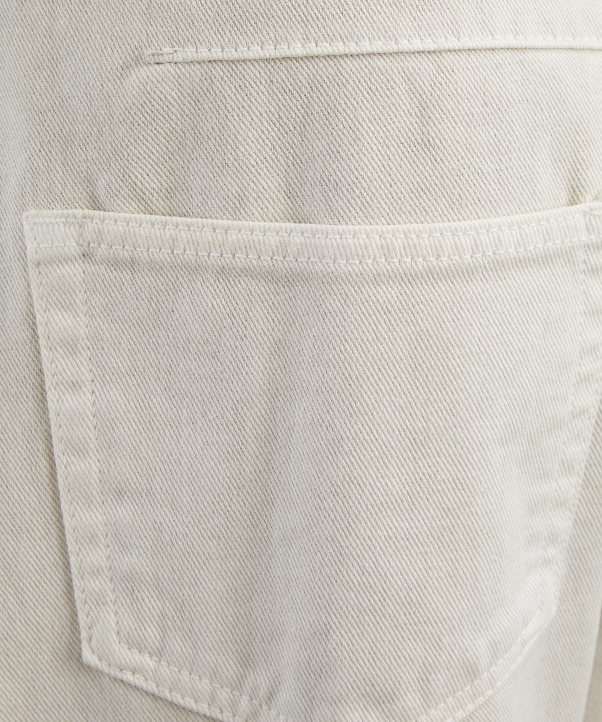 Le17septembre - Ecru Garment-Dyed Curved Jeans image number 4