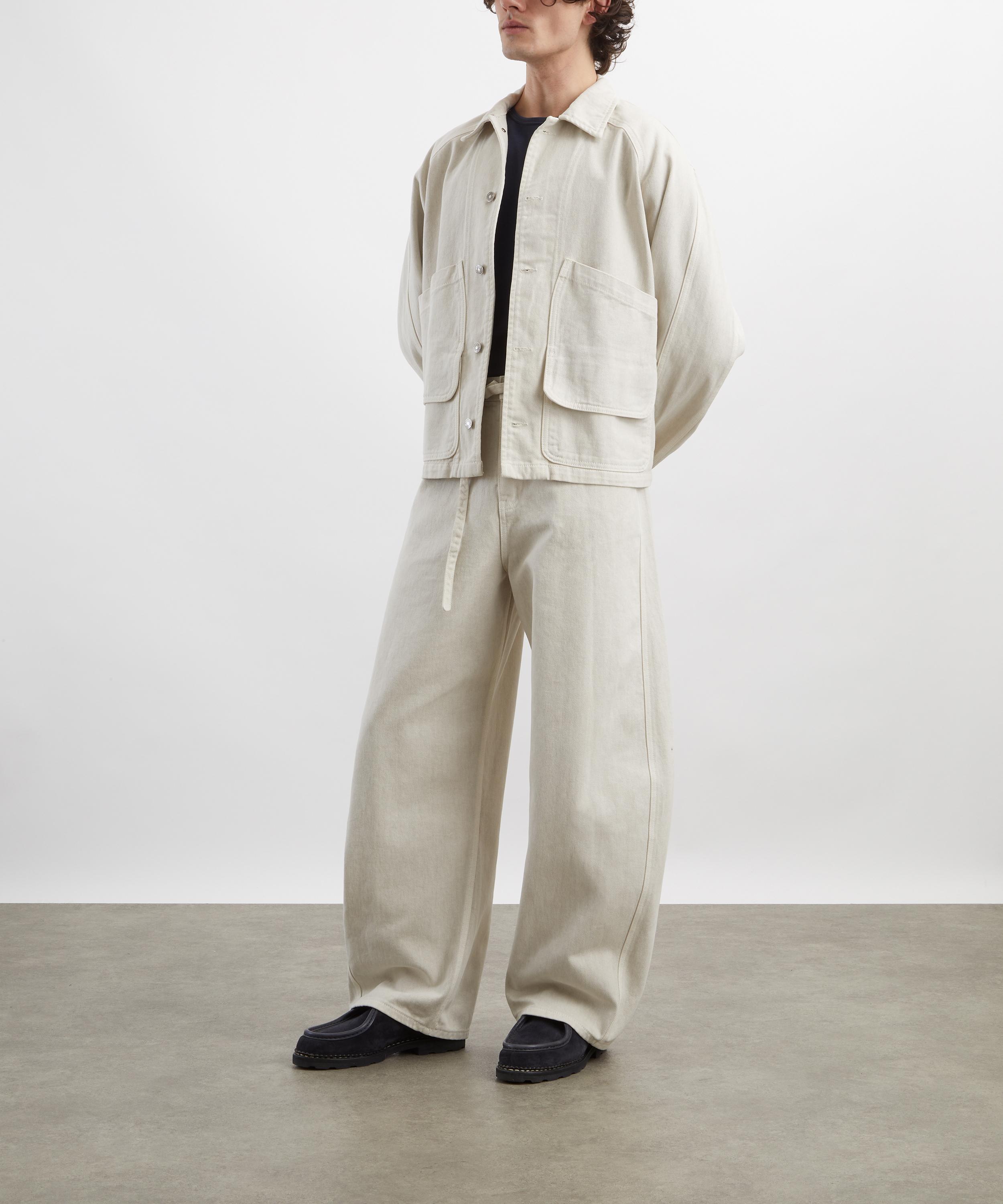 Le17septembre - Ecru Garment-Dyed Hunting Denim Jacket image number 1