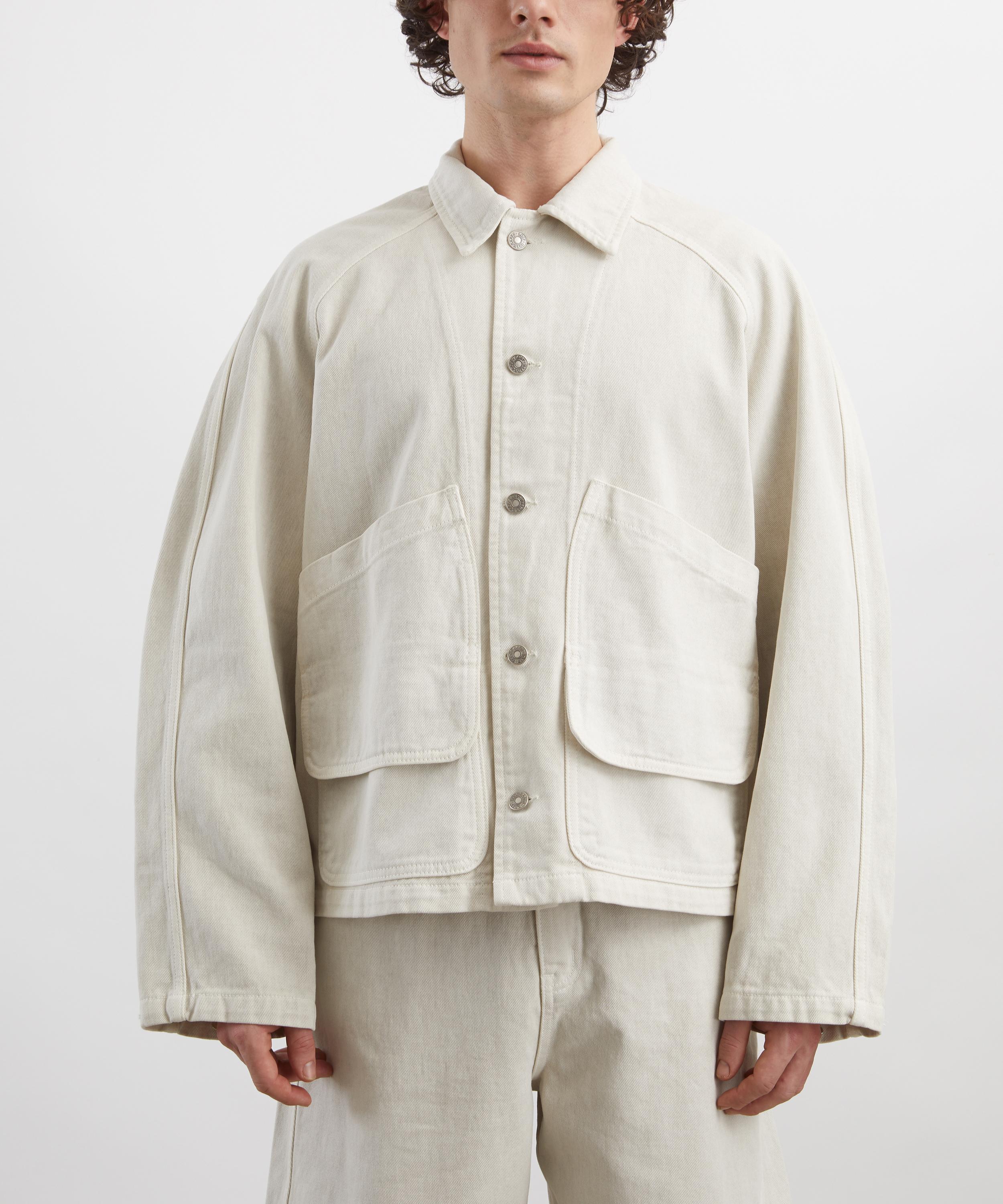 Le17septembre - Ecru Garment-Dyed Hunting Denim Jacket image number 2