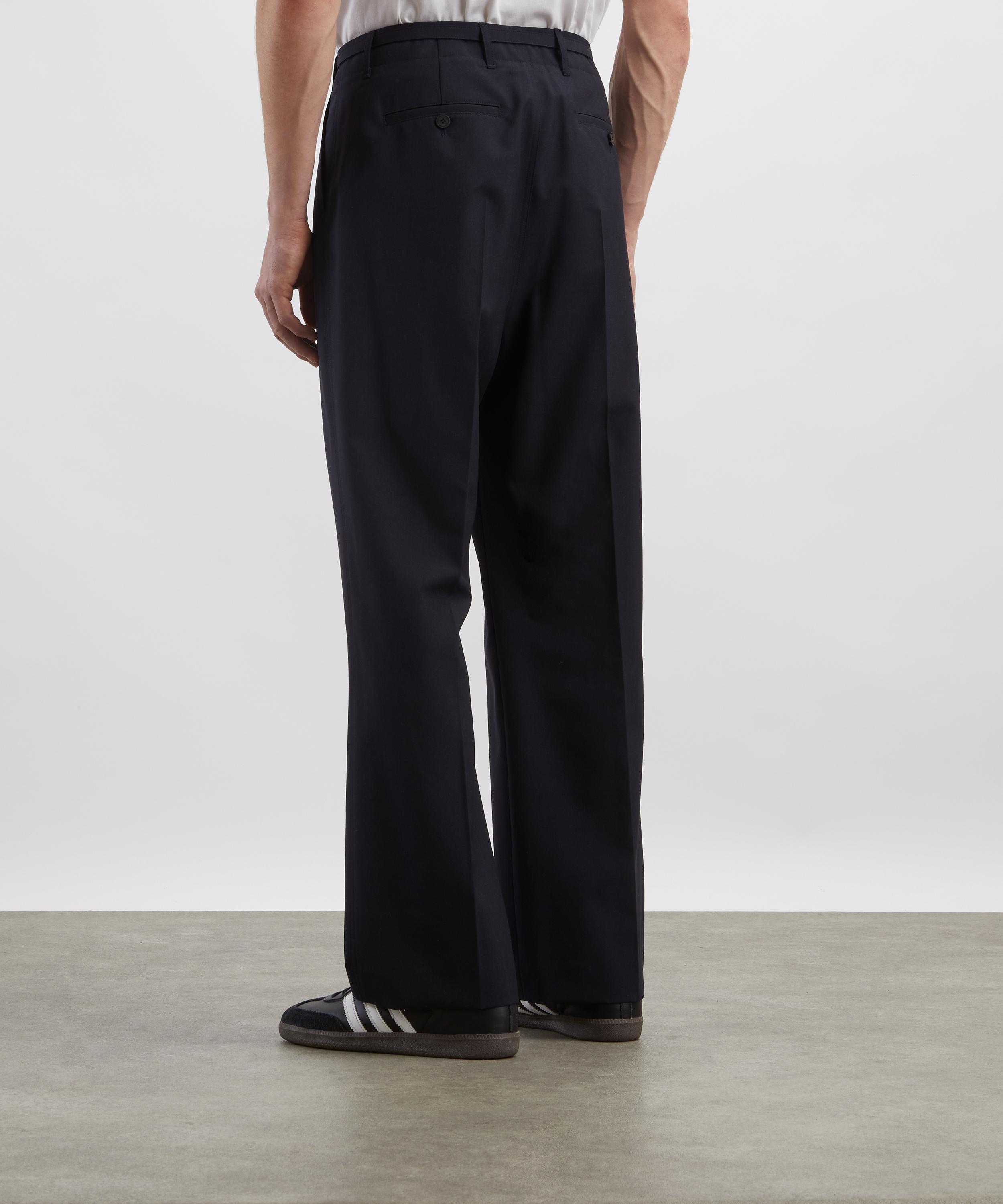 Le17septembre - Navy Pleat Belted Trousers image number 3