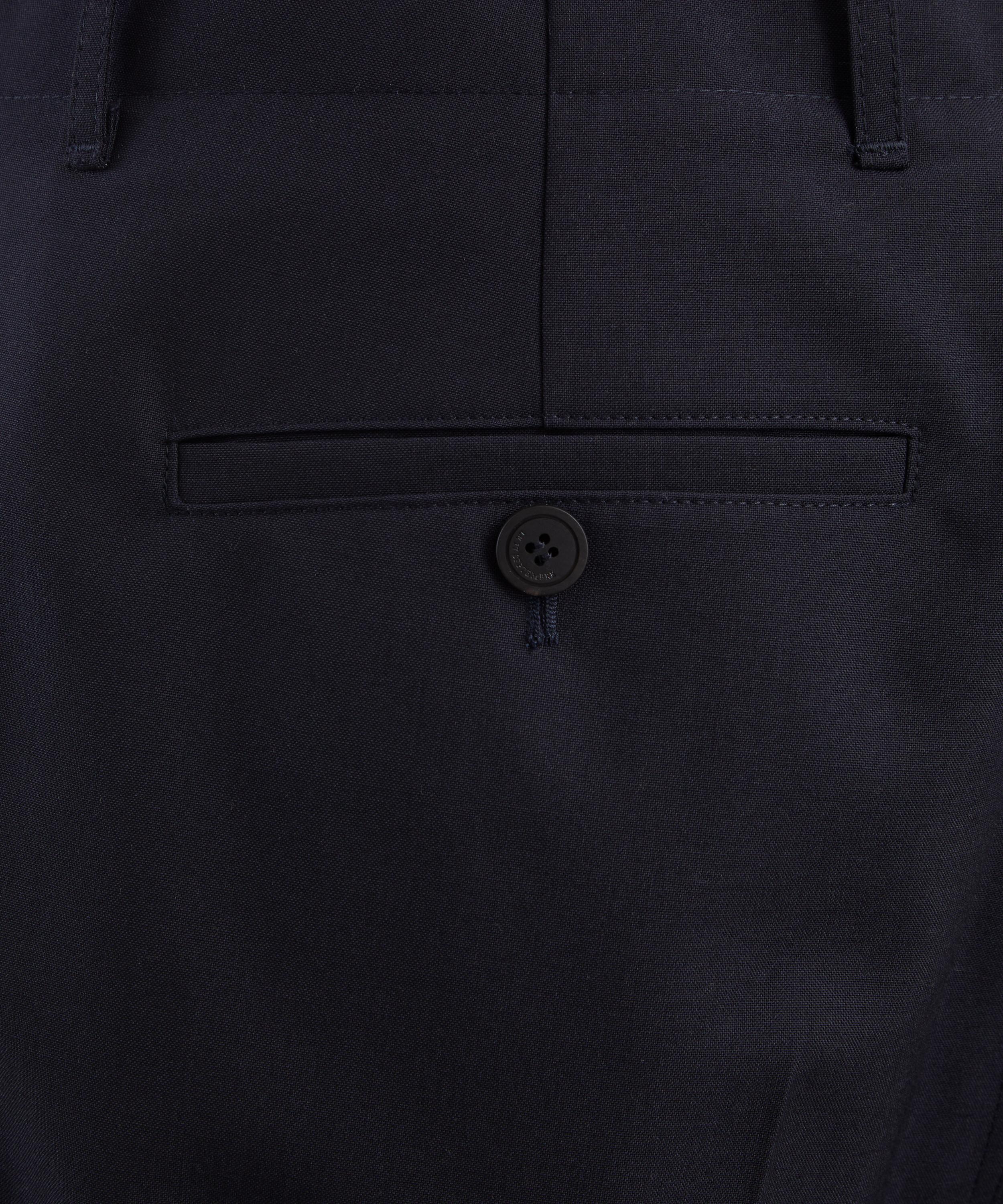 Le17septembre - Navy Pleat Belted Trousers image number 4