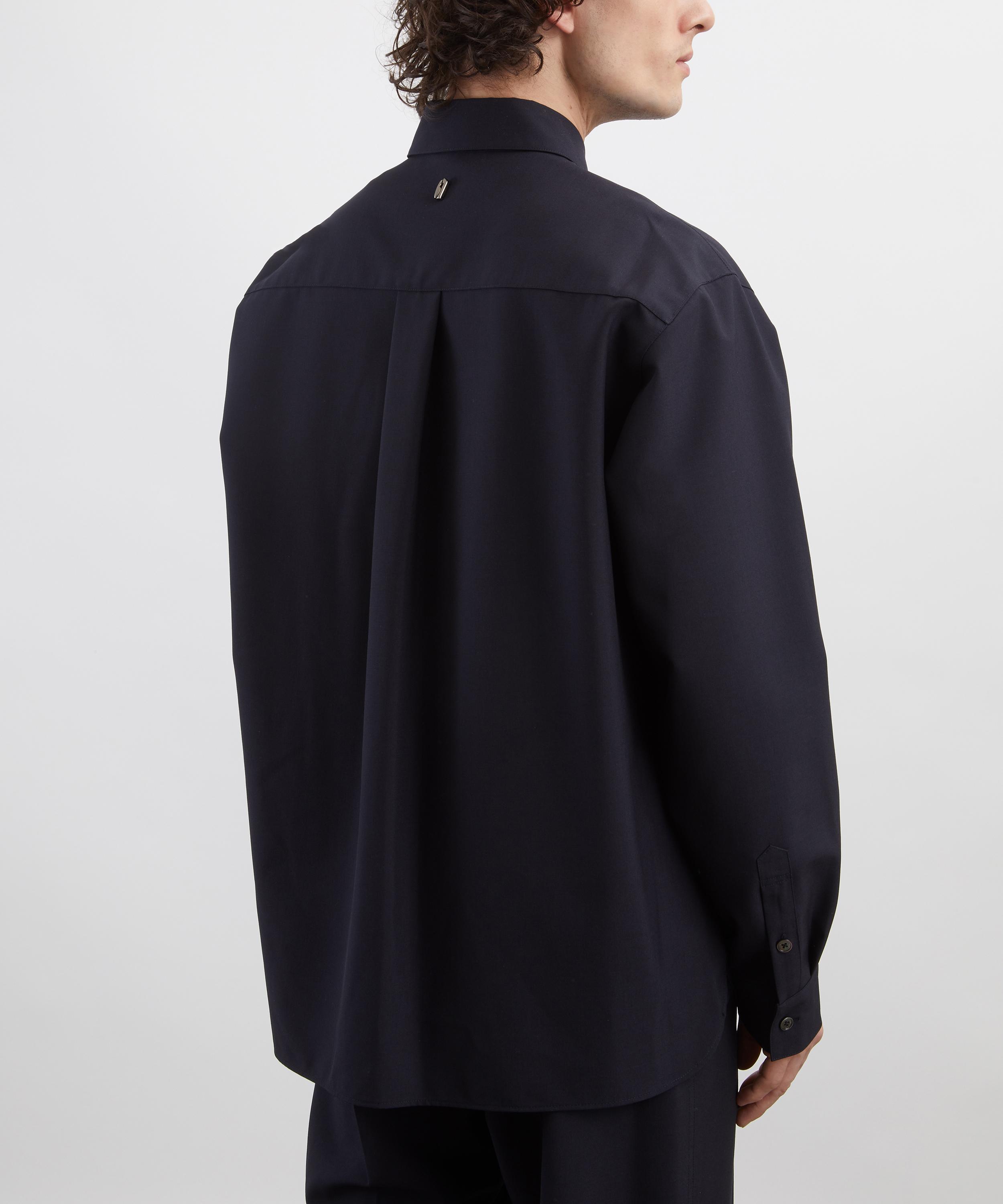Le17septembre - Navy Classic Wool-Blend Shirt image number 3